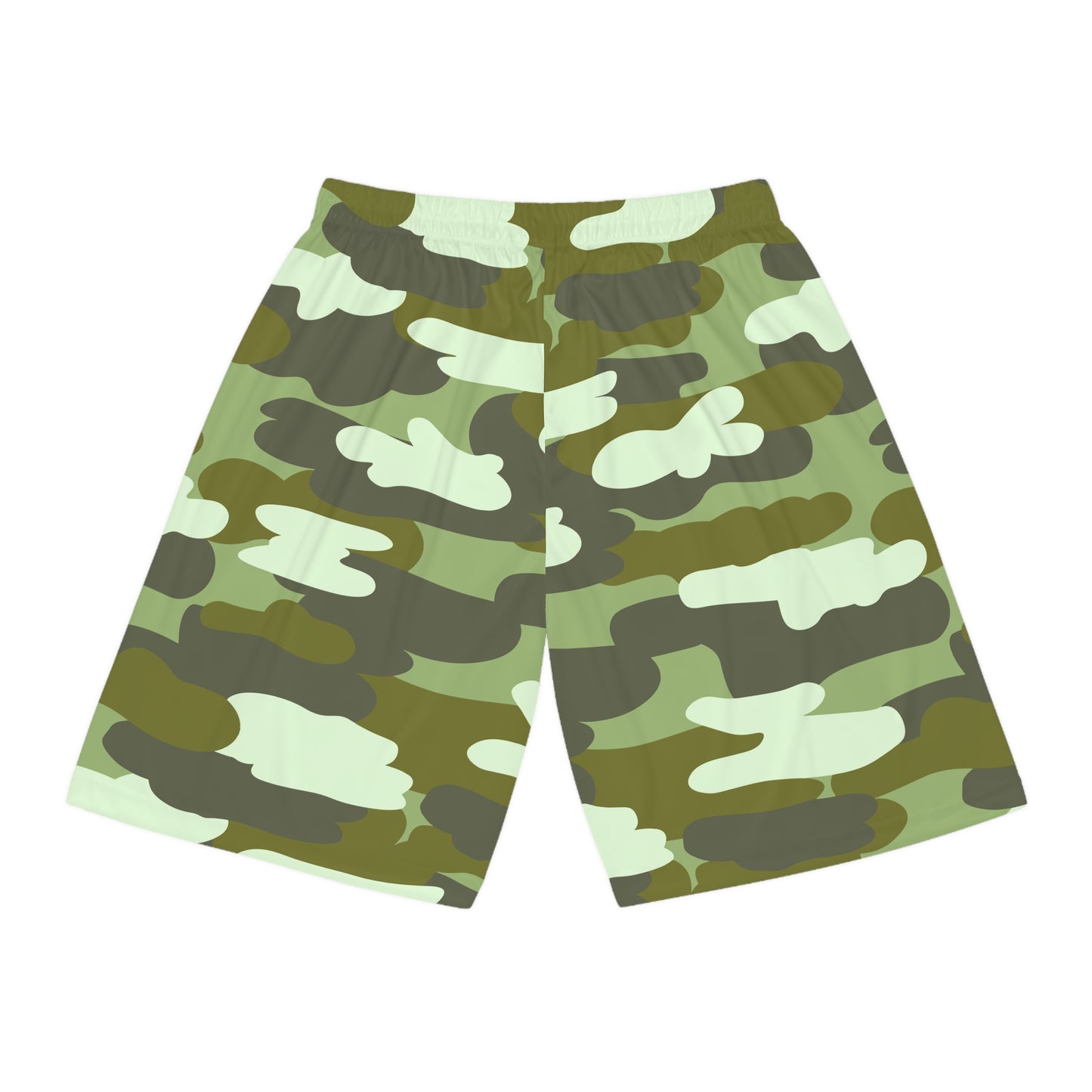 Gutter Cat Gang Green Camo Basketball Shorts