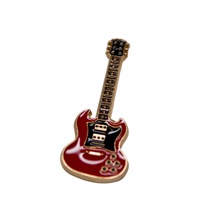 Red Guitar Pin