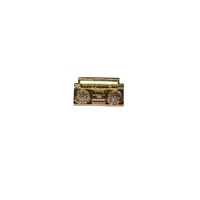 Golden Boombox Pin