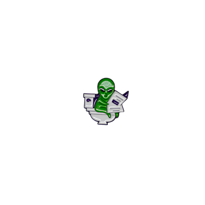 Alien Toilet Pin