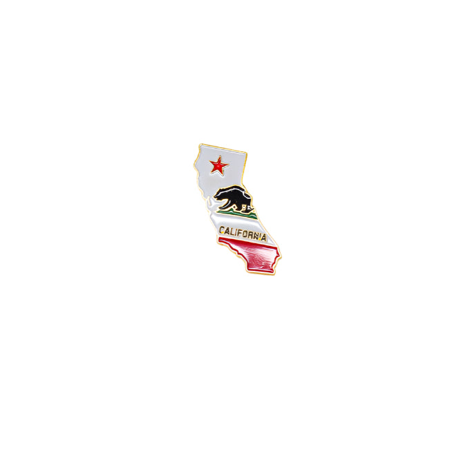 California State Outline Flag Pin