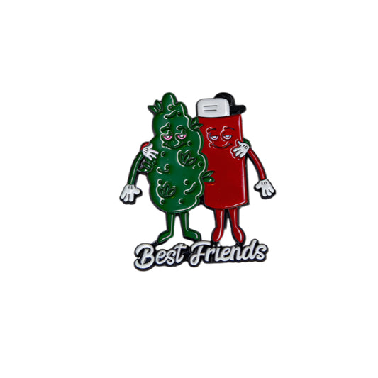 Bud and Lighter Best Friends Pin