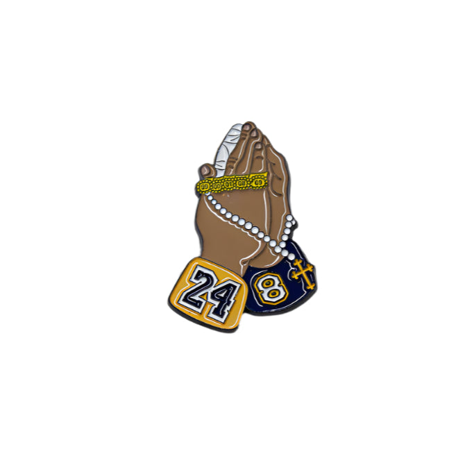 Kobe Rings and Rosary 8/24 Pin
