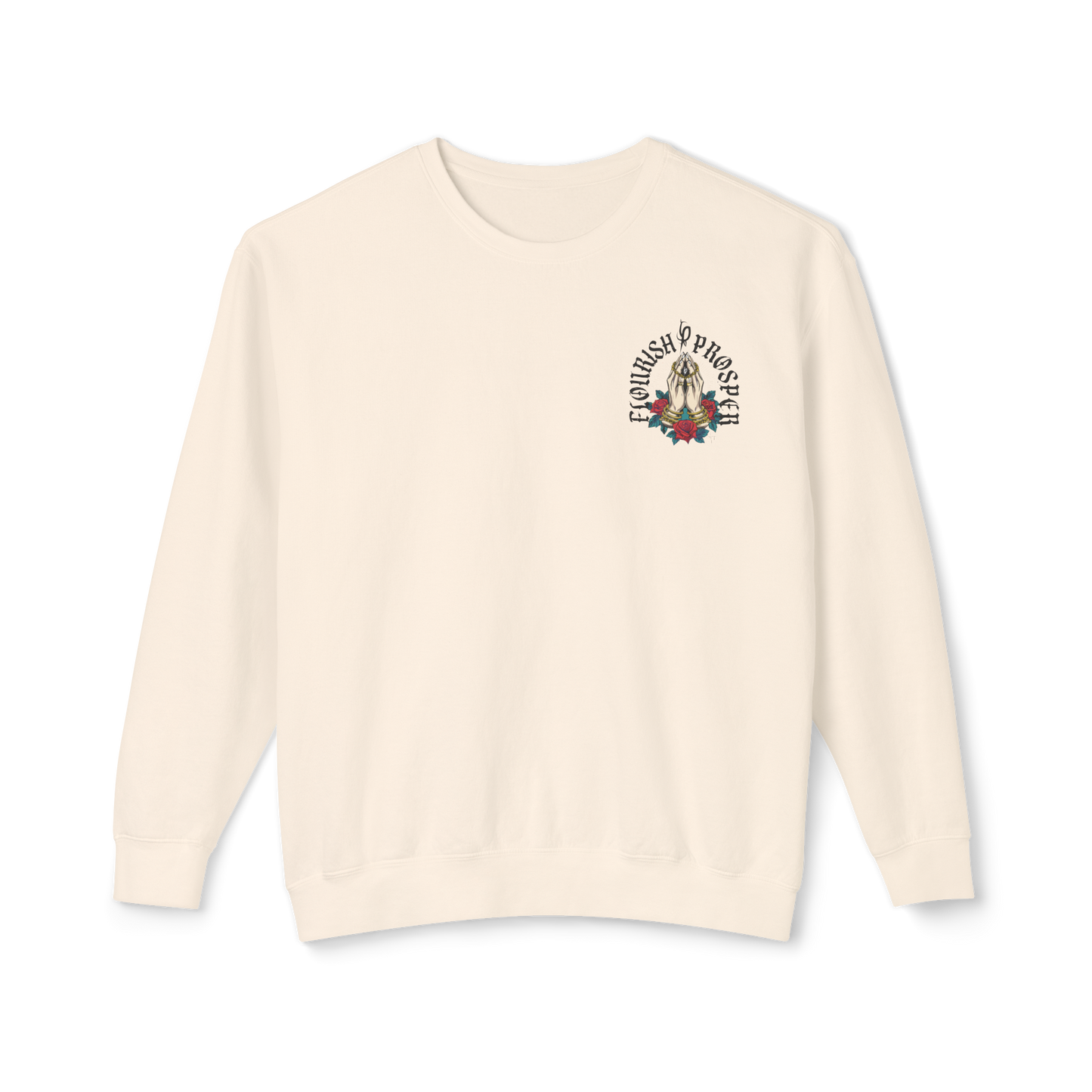 Flourish & Prosper Prayed for Roses Sweatshirt (Off-White)
