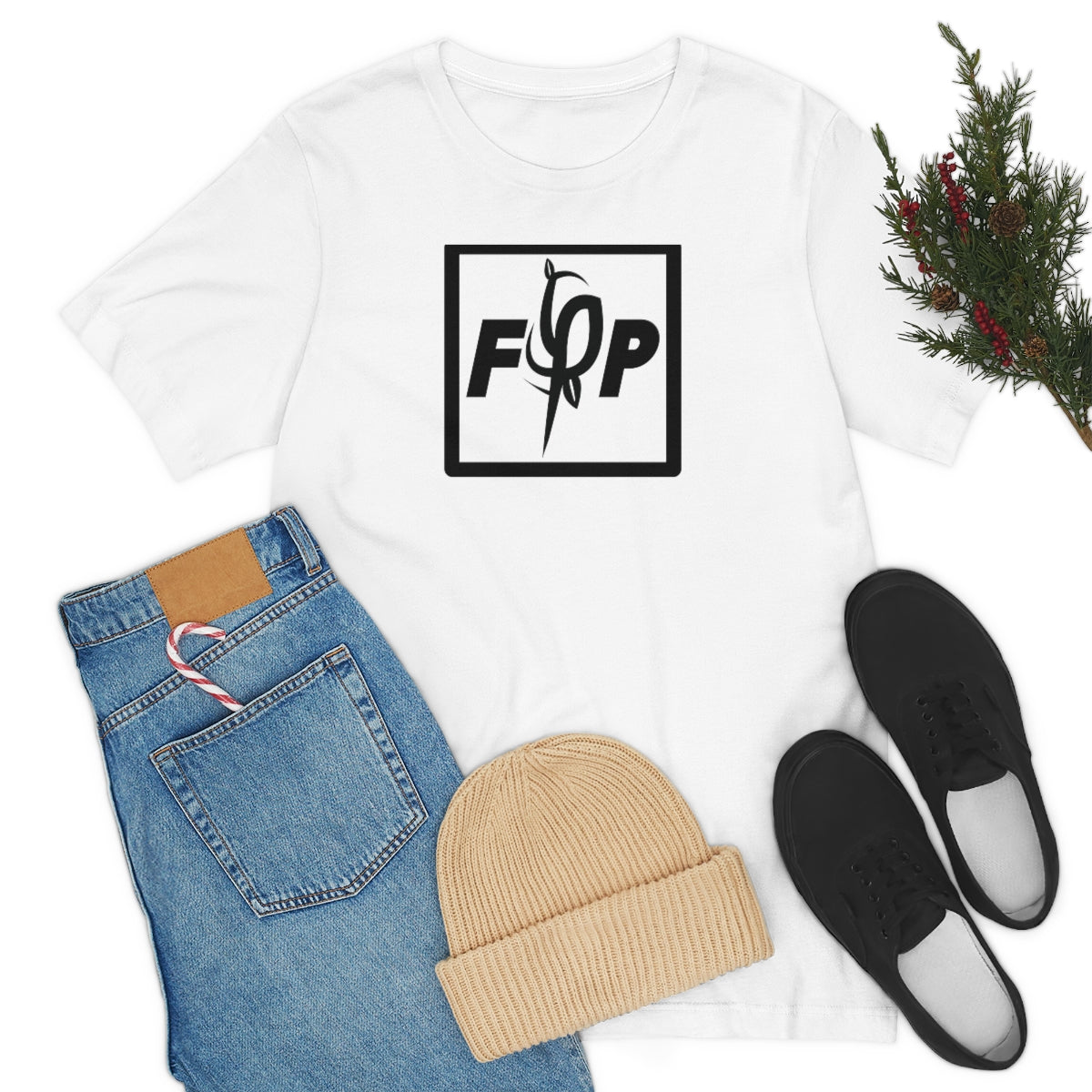 F$P Square Logomark Premium Jersey Short Sleeve T-Shirt