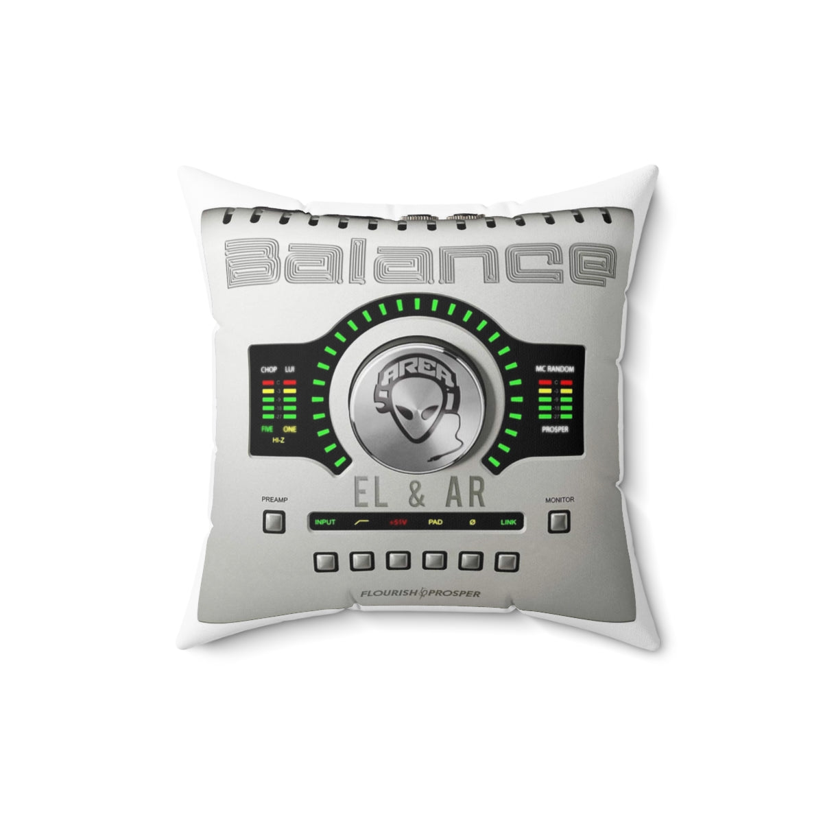 MC Random & Chop Lui El & Ar: Balance Album Throw Pillow