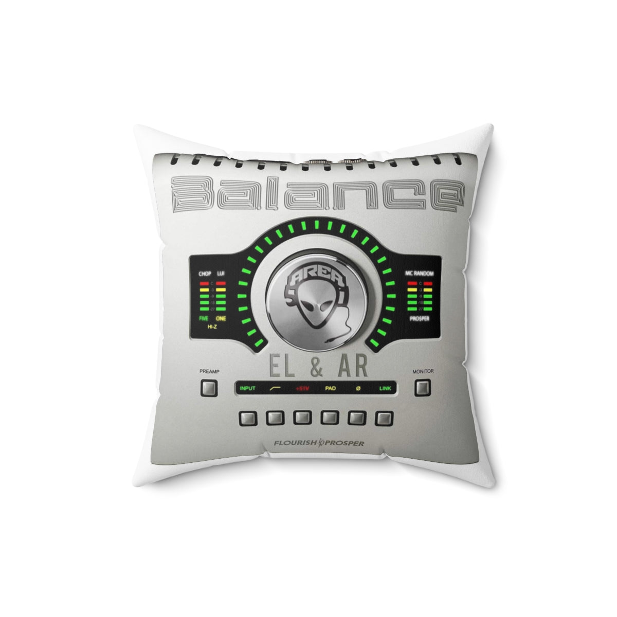 MC Random & Chop Lui El & Ar: Balance Album Throw Pillow