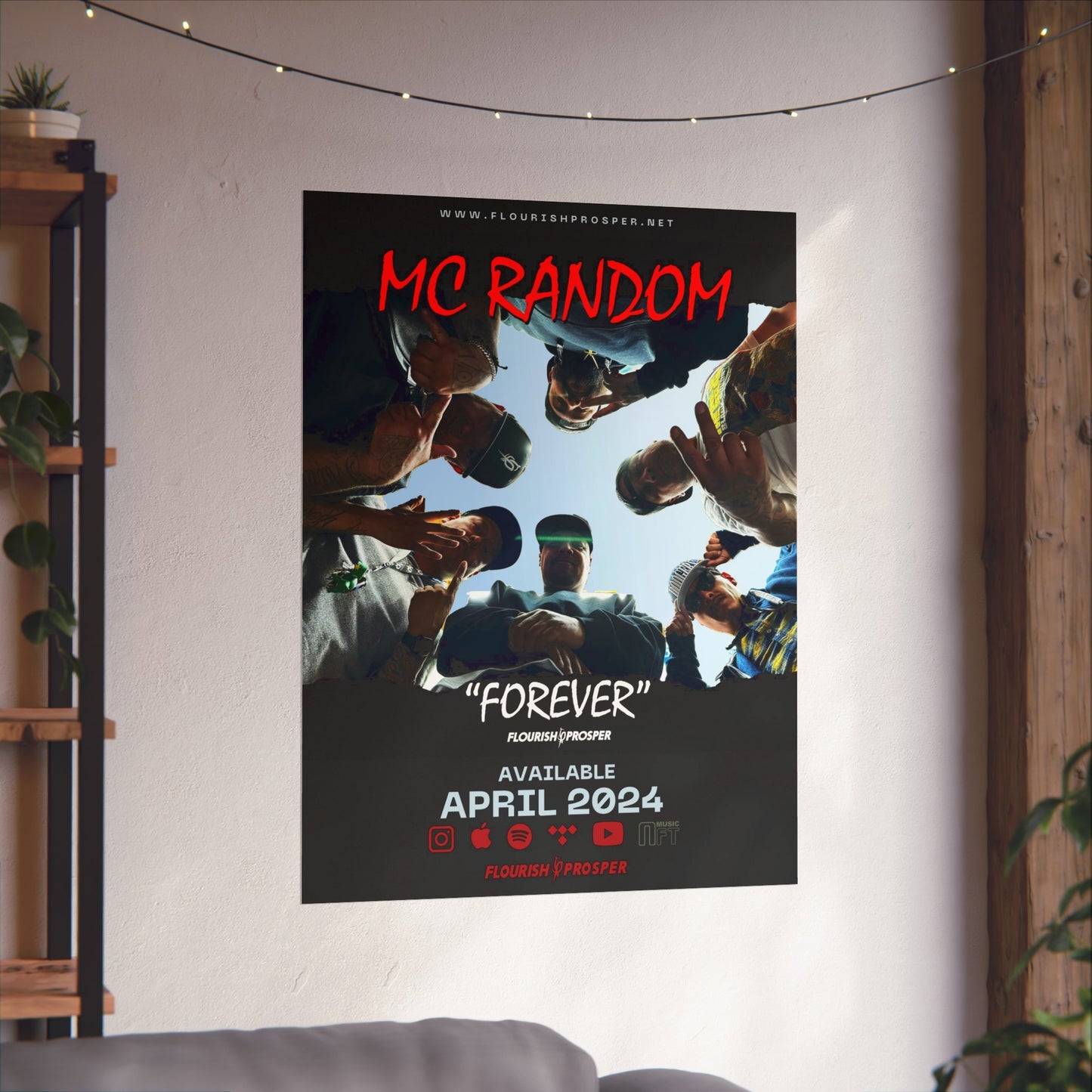 MC Random "Forever " Matte Vertical Posters