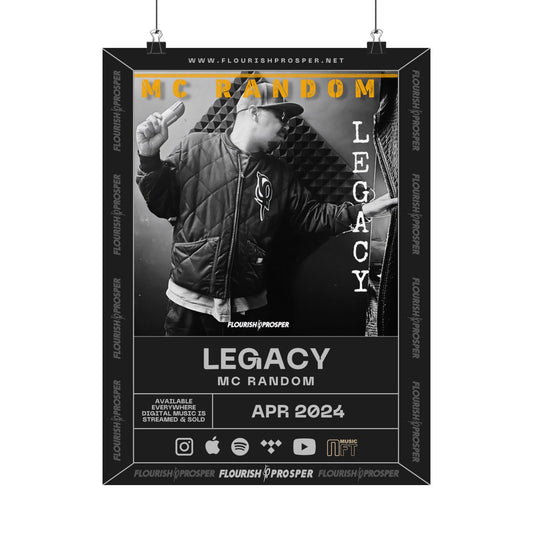 MC Random "Legacy" Matte Vertical Posters