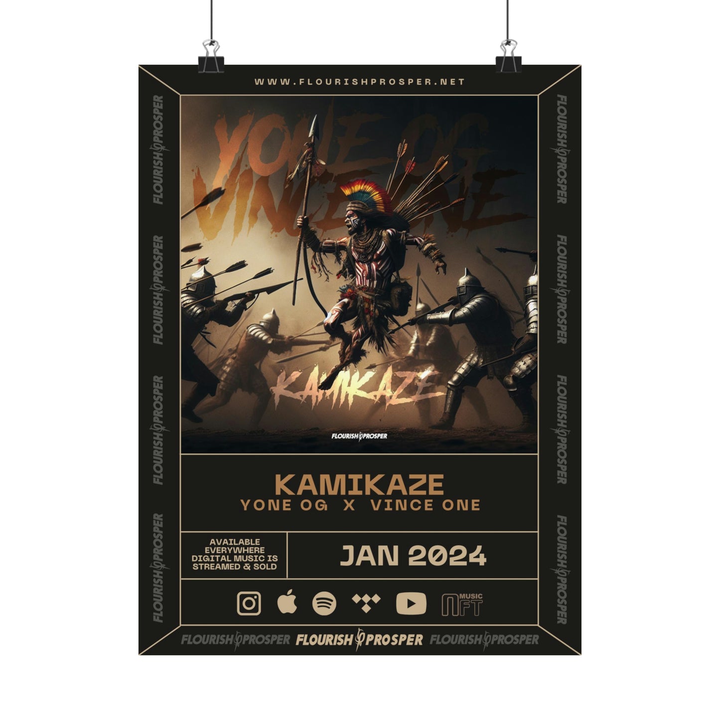 Vince One & Yone OG "Kamikaze" Matte Vertical Posters