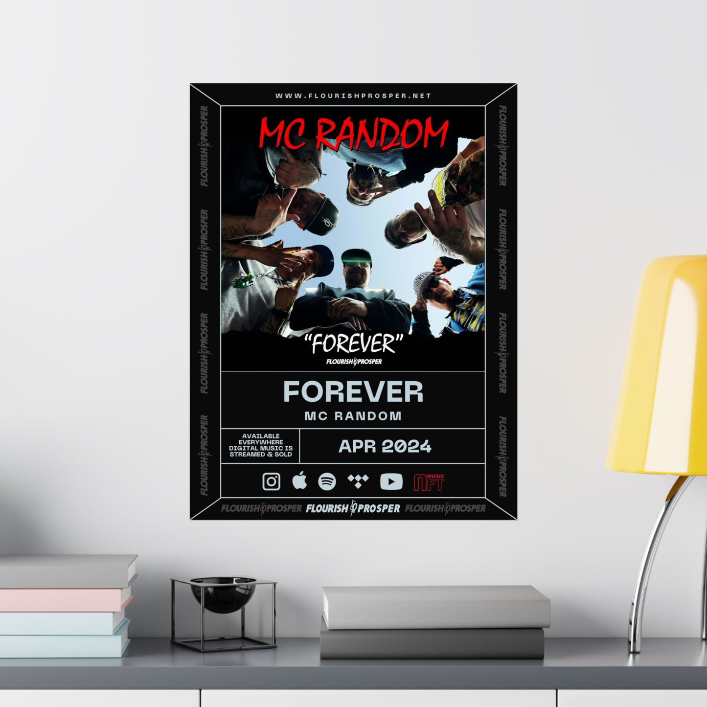 MC Random "Forever " Matte Vertical Posters