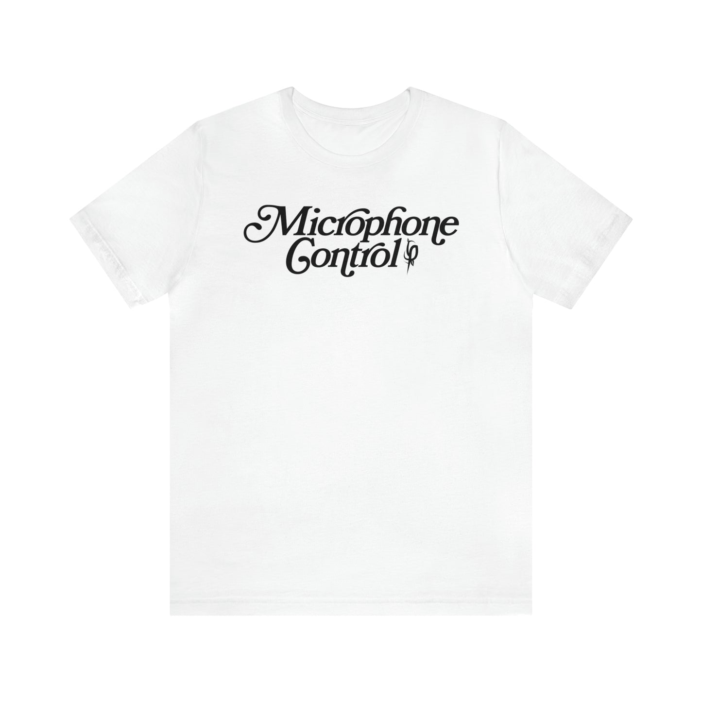 "Microphone Control" White T-Shirt (MC Random Merch)