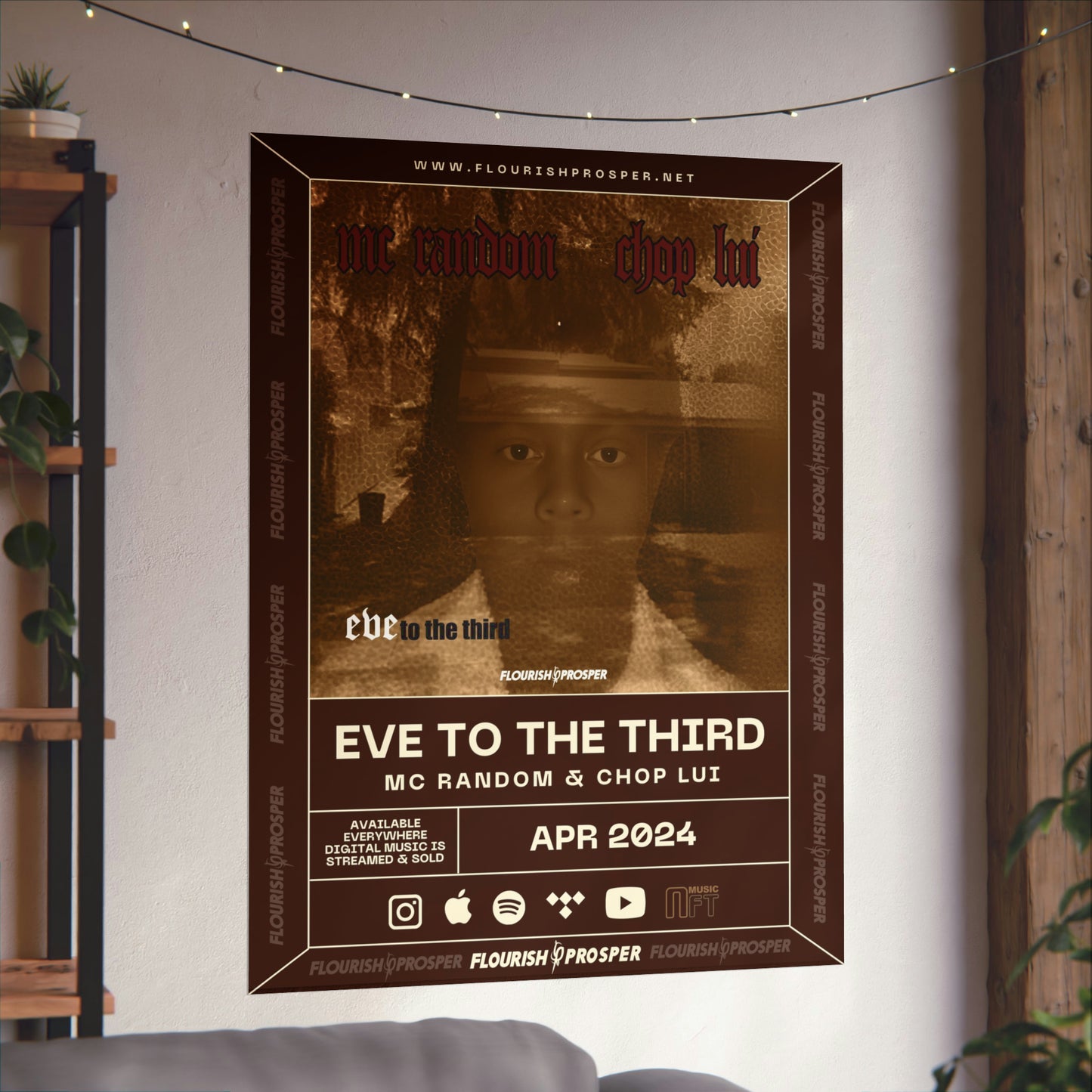 MC Random & Chop Lui "Eve To The Third" Matte Vertical Posters