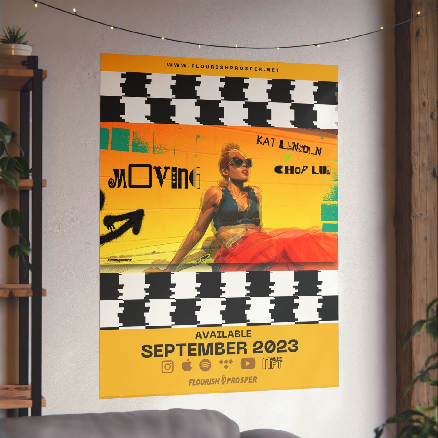 Kat Lincoln & Chop Lui "Moving" Matte Vertical Posters