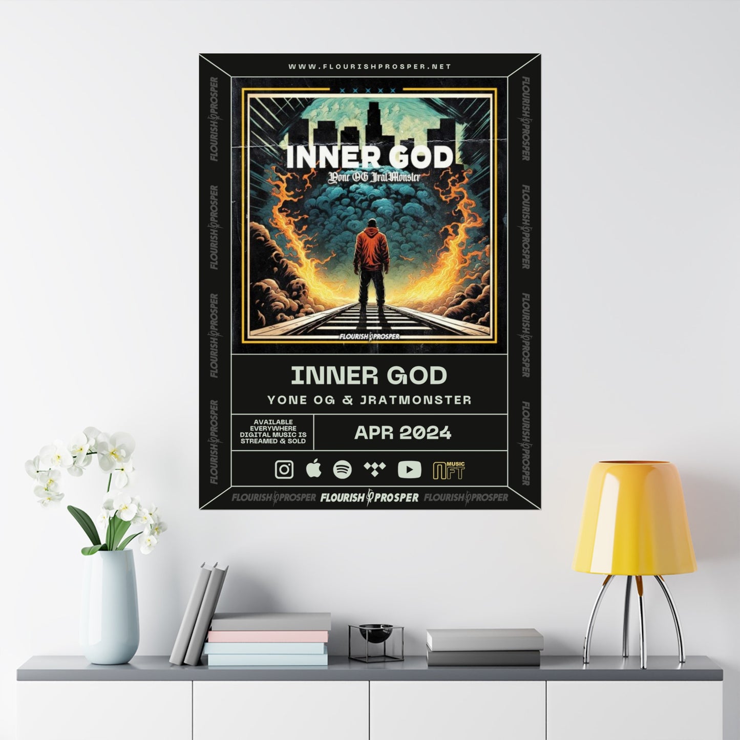 Yone OG & JratMonster "Inner God" Matte Vertical Posters