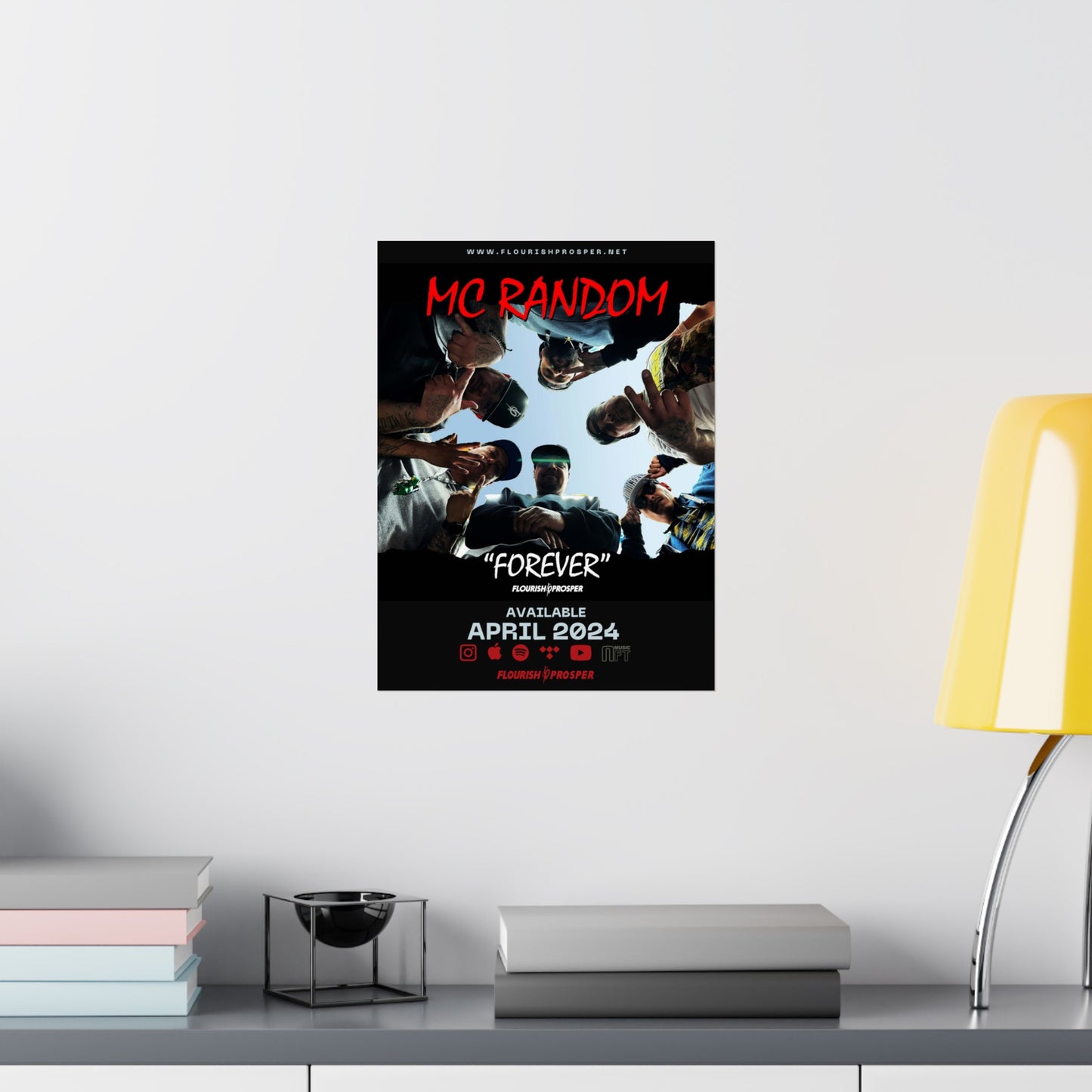 MC Random "Forever " Matte Vertical Posters