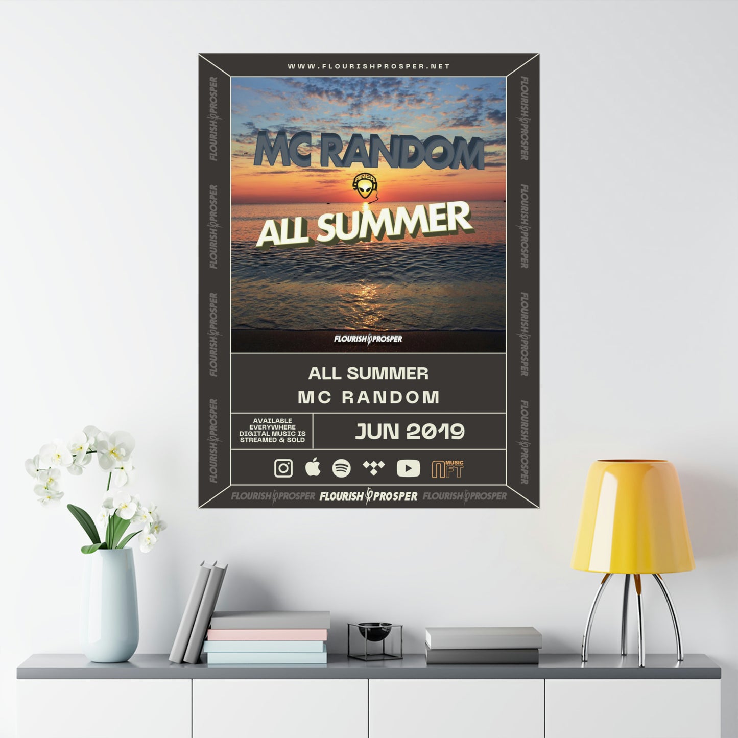 MC Random "All Summer" Matte Vertical Posters