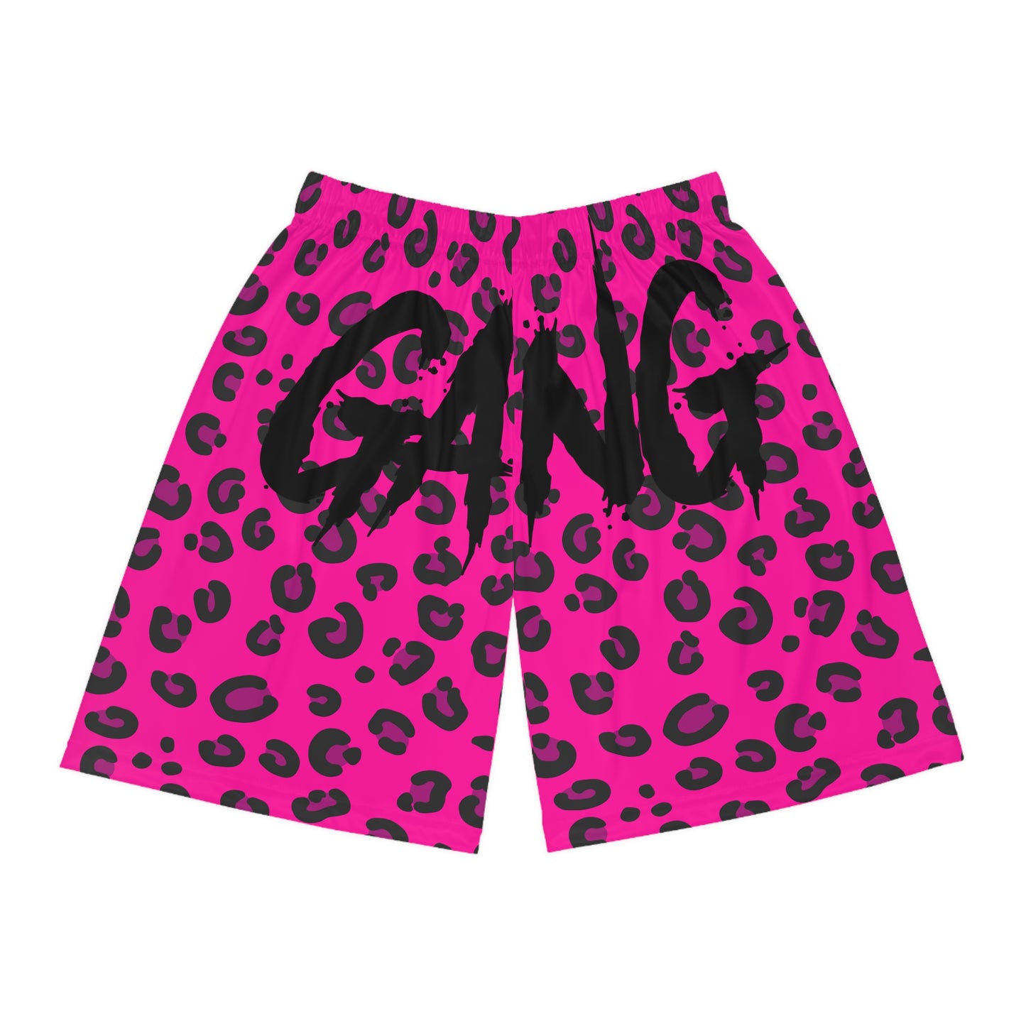 Gutter Cat Gang Pink Leopard Basketball Shorts