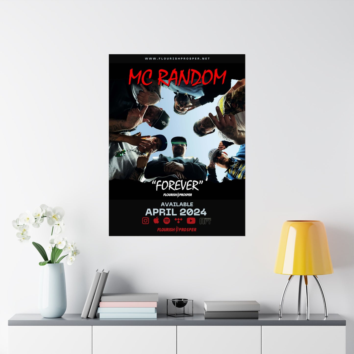 MC Random "Forever " Matte Vertical Posters