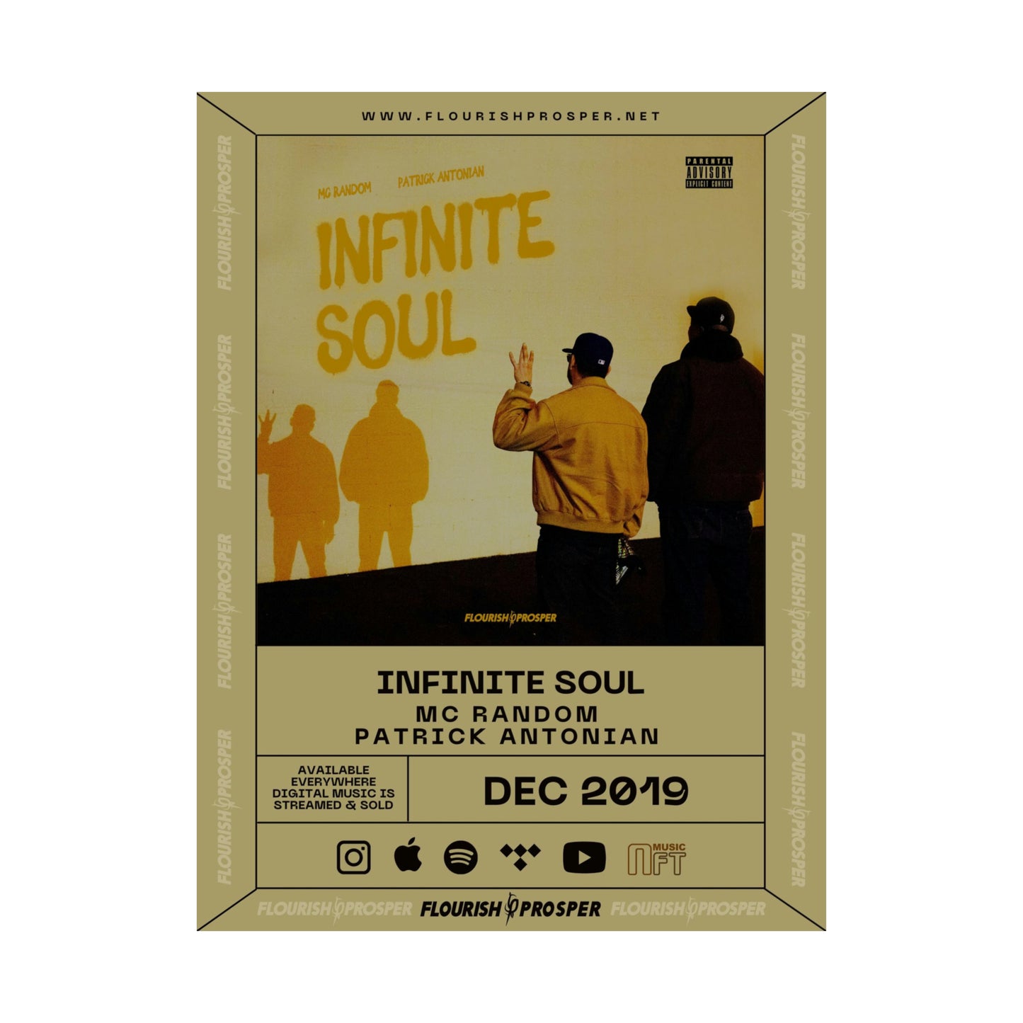 MC Random & Patrick Antonian "Infinite Soul (Infinite 8OUL)" Matte Vertical Posters