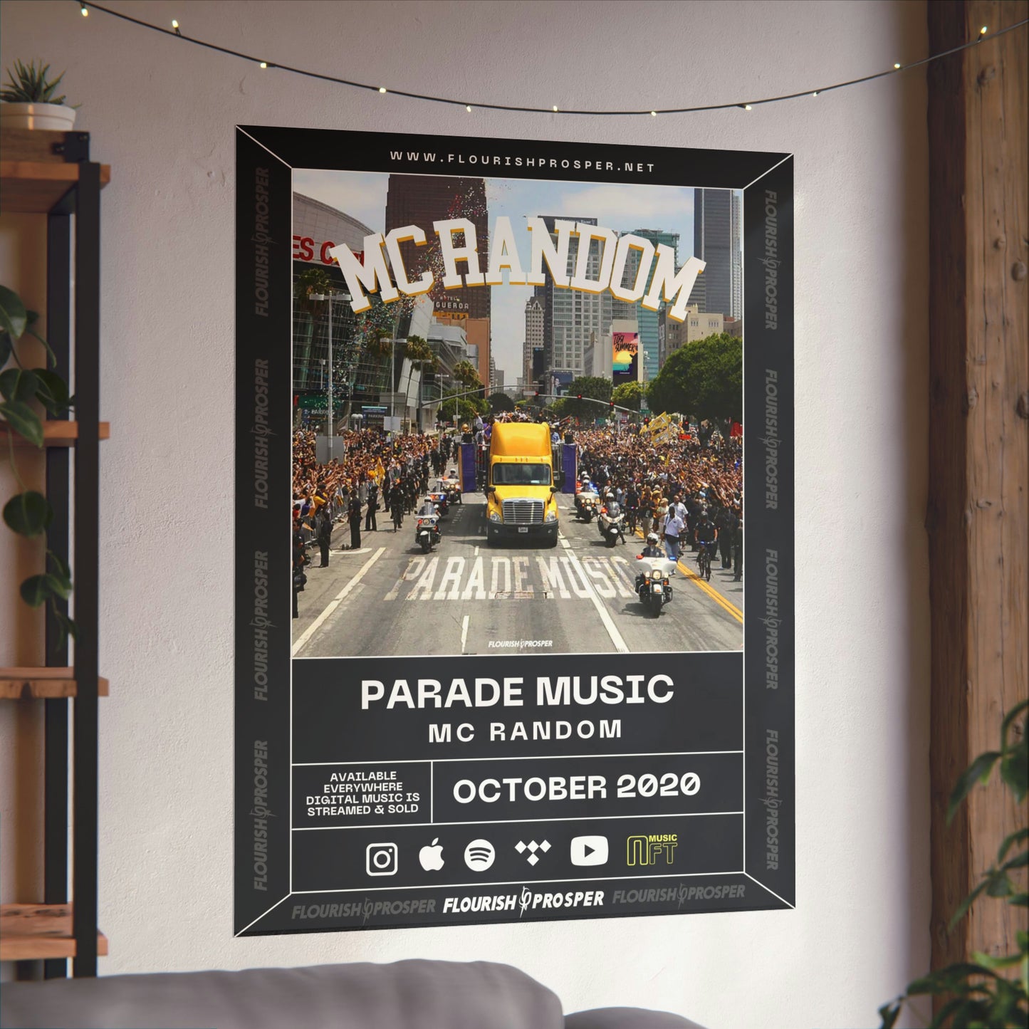 MC Random "Parade Music" Matte Vertical Posters