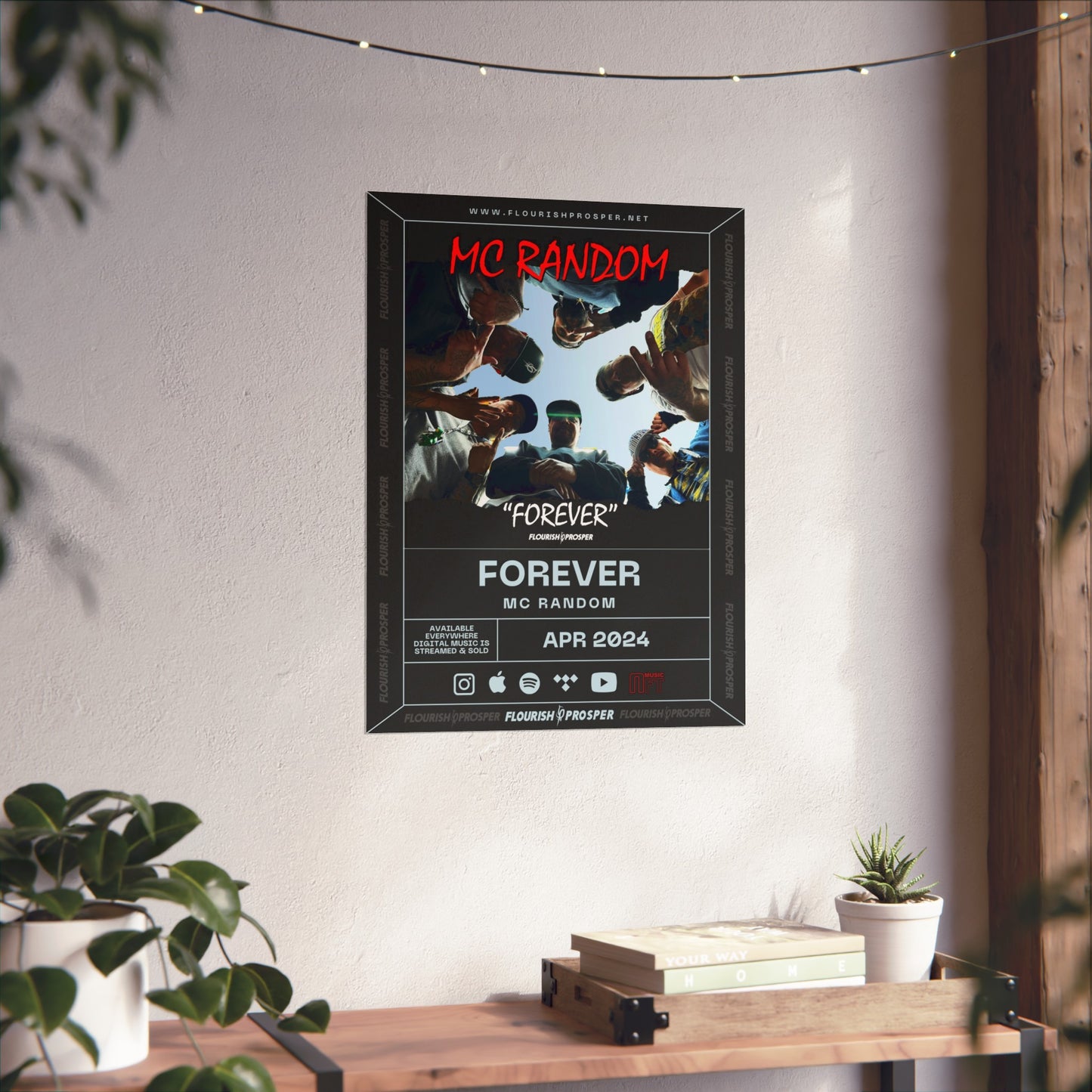 MC Random "Forever " Matte Vertical Posters