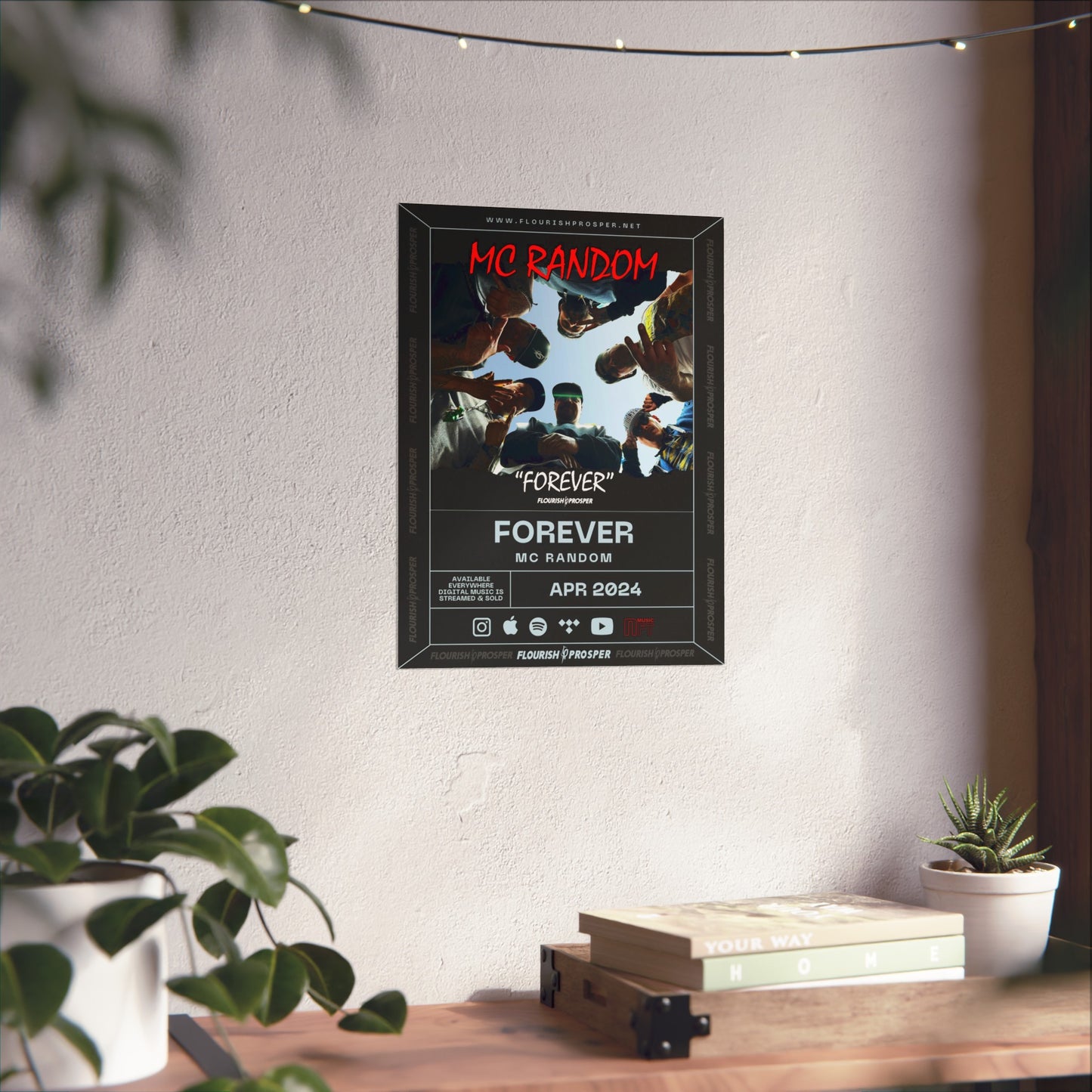 MC Random "Forever " Matte Vertical Posters