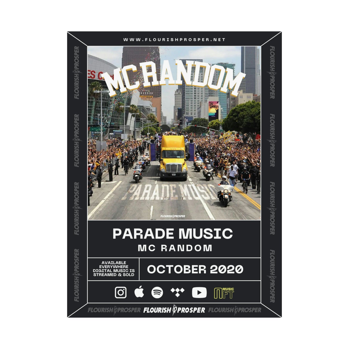 MC Random "Parade Music" Matte Vertical Posters