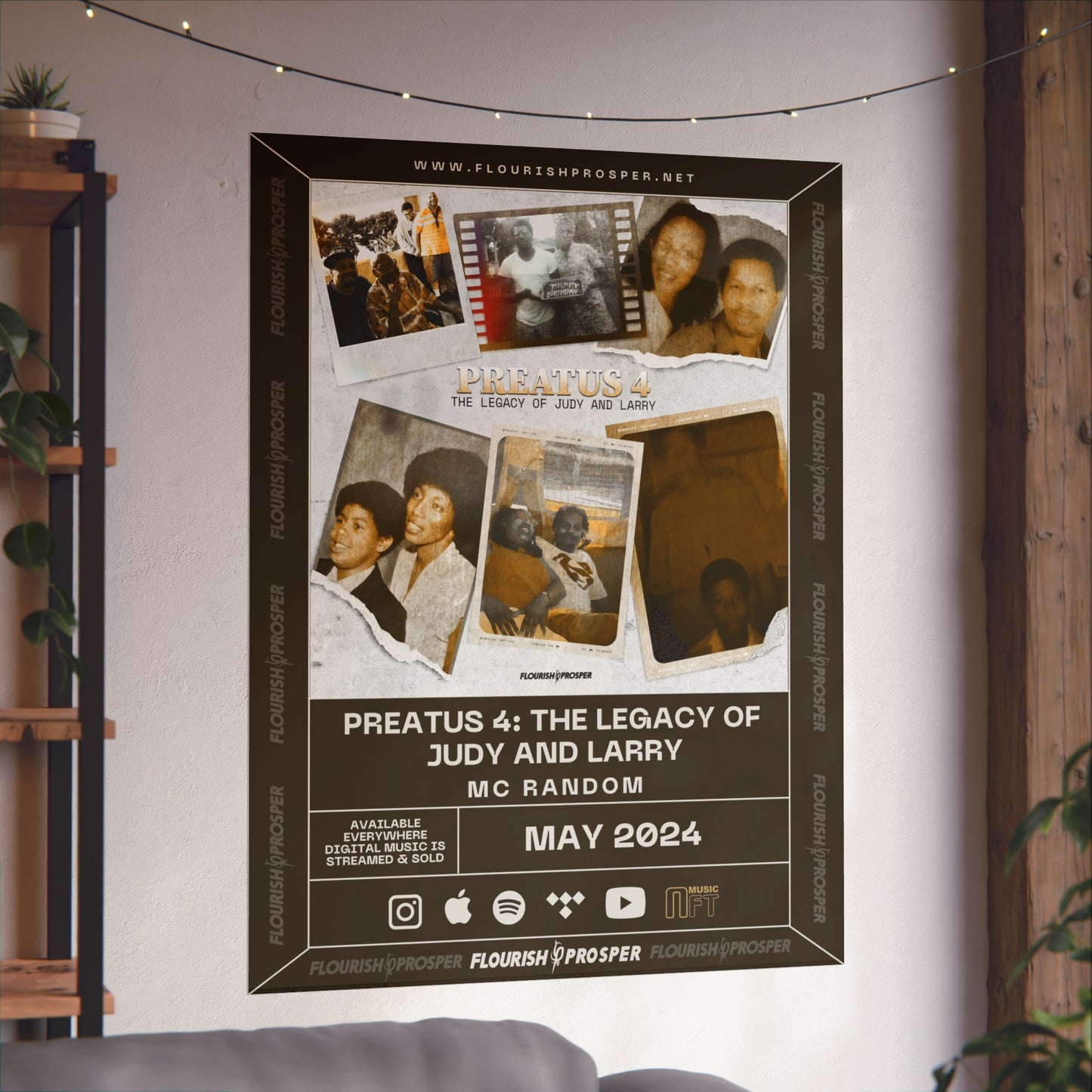 MC Random "PREATUS 4: The Legacy of Judy and Larry" Matte Vertical Posters
