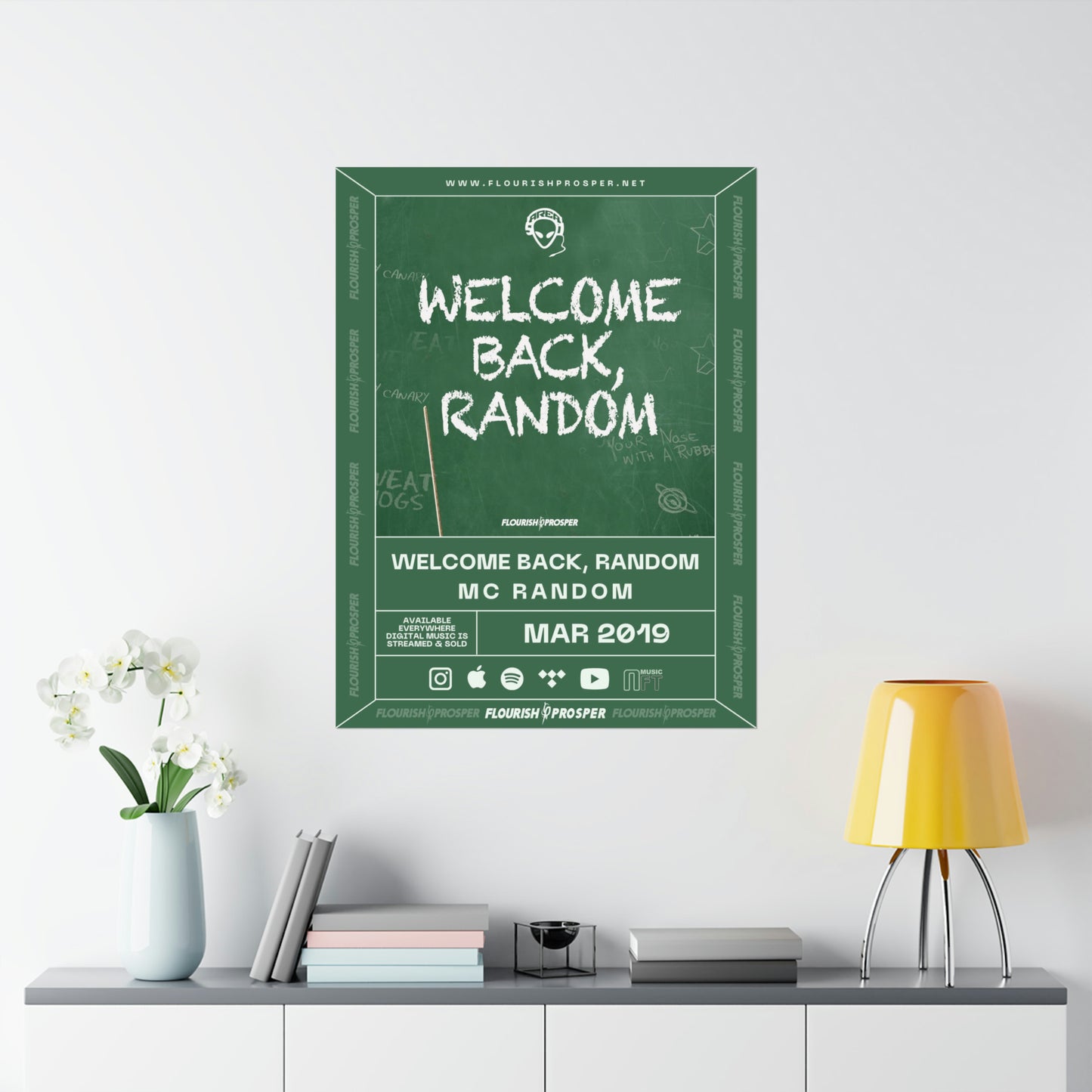 MC Random "Welcome Back, Random" Matte Vertical Posters