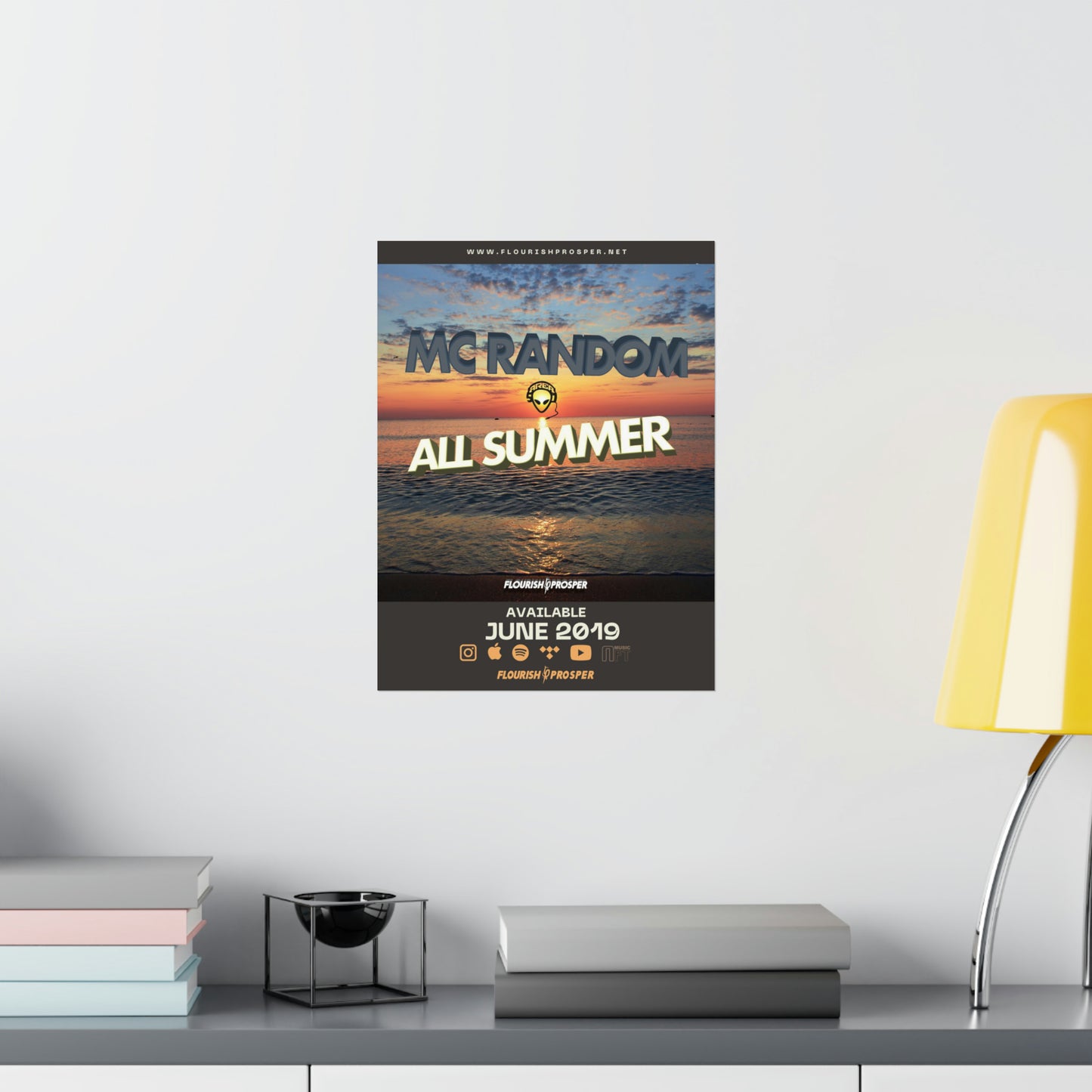 MC Random "All Summer" Matte Vertical Posters