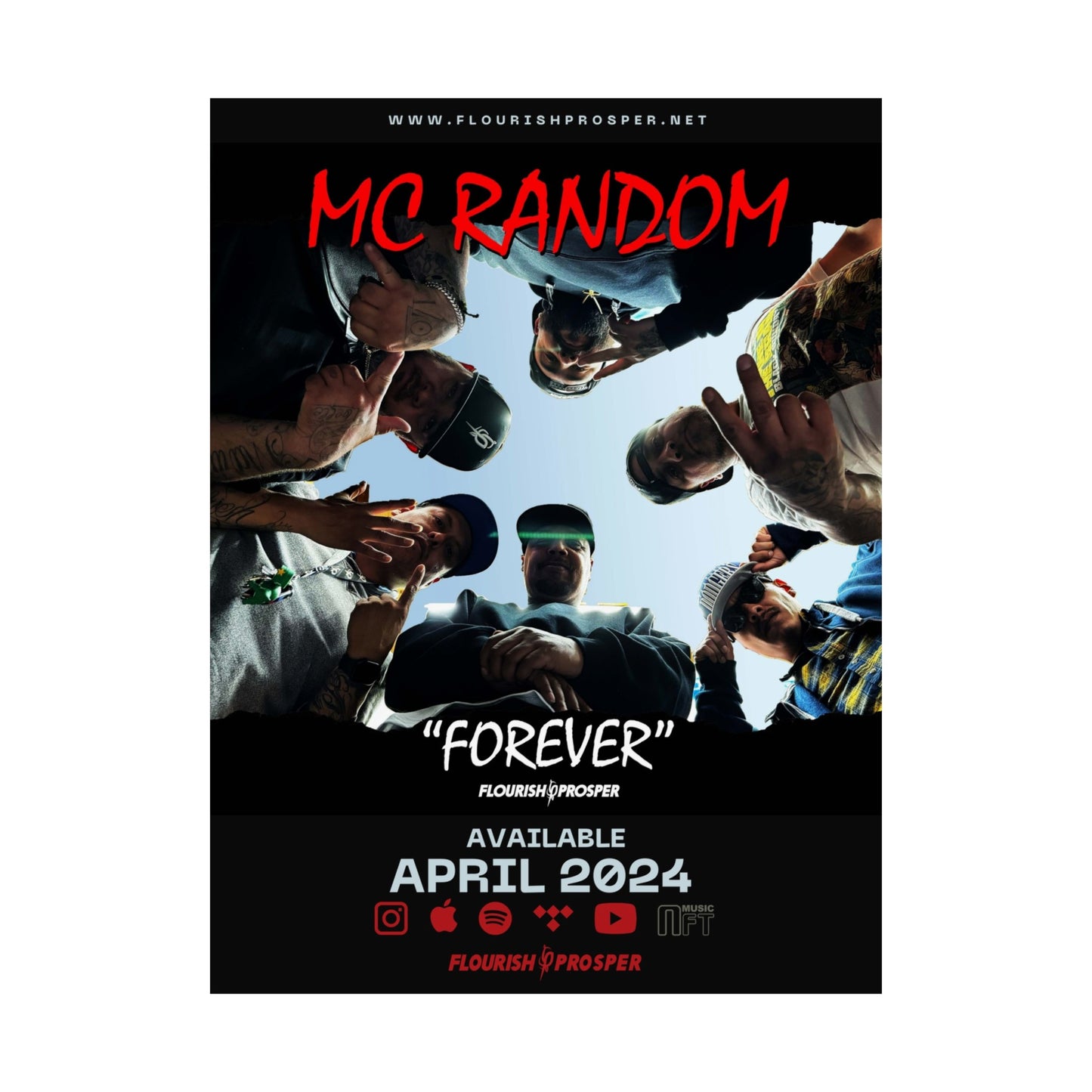 MC Random "Forever " Matte Vertical Posters