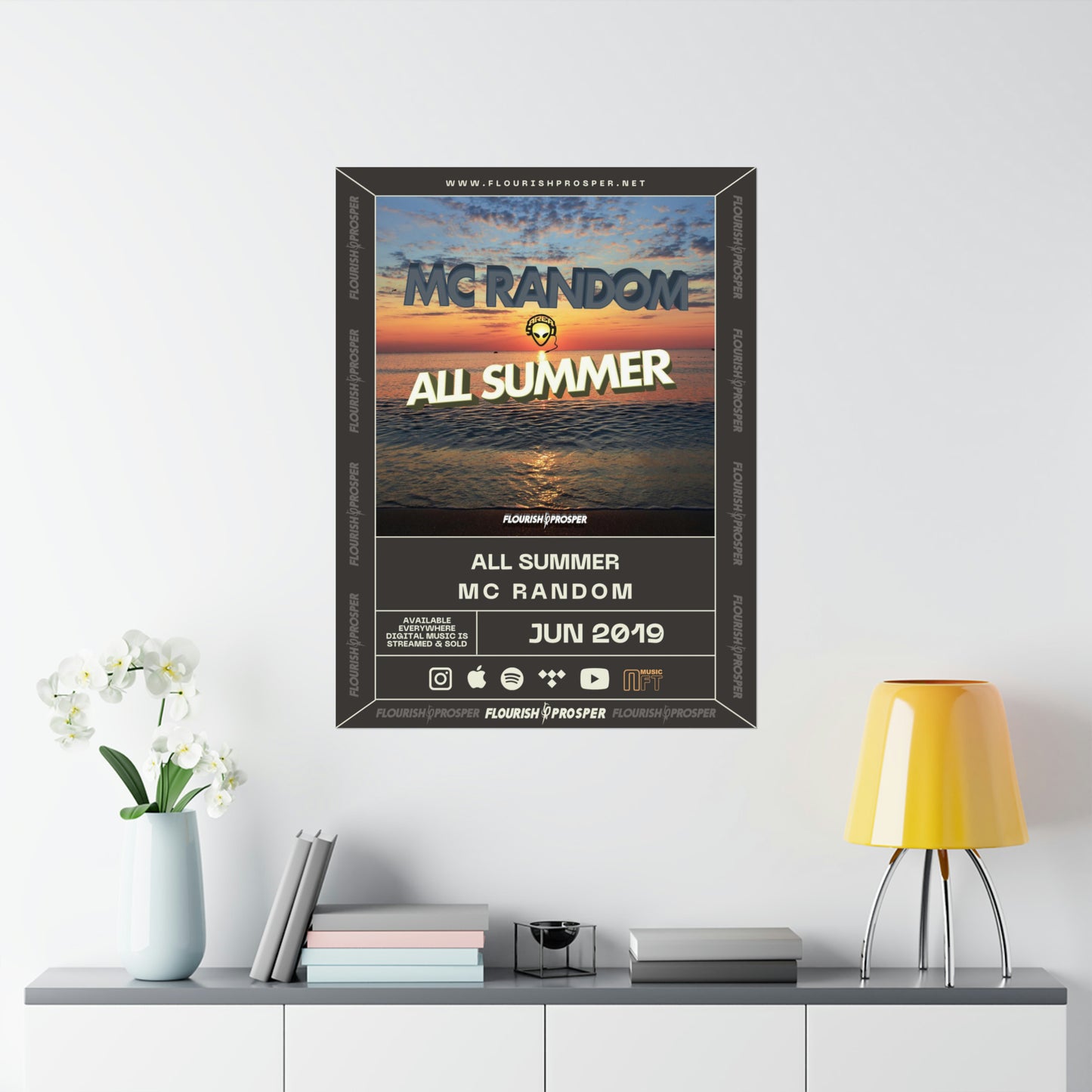 MC Random "All Summer" Matte Vertical Posters