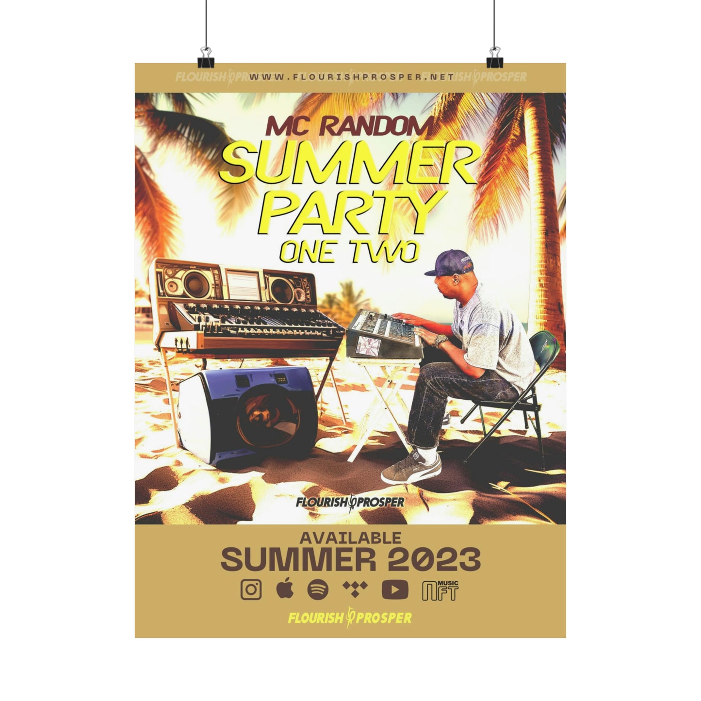 MC Random "Summer Party: One Two" Matte Vertical Posters