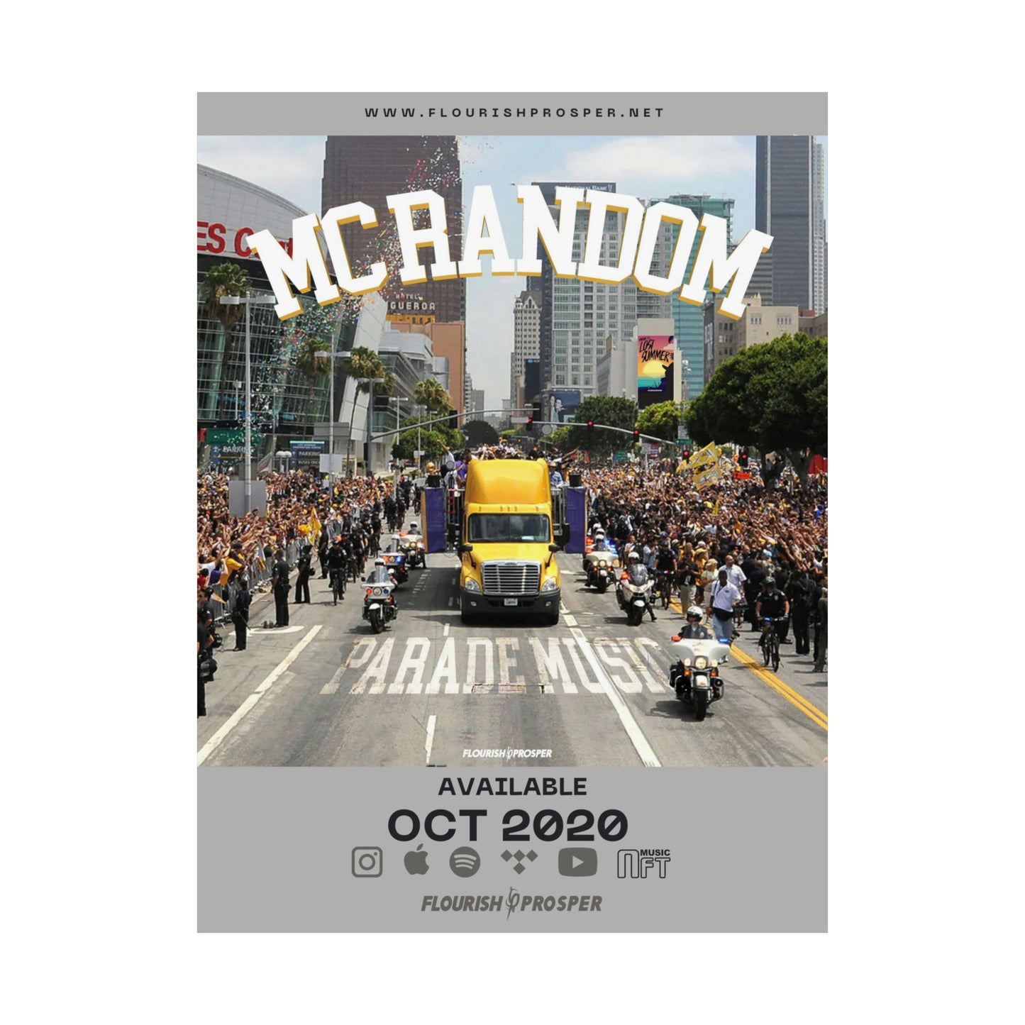 MC Random "Parade Music" Matte Vertical Posters