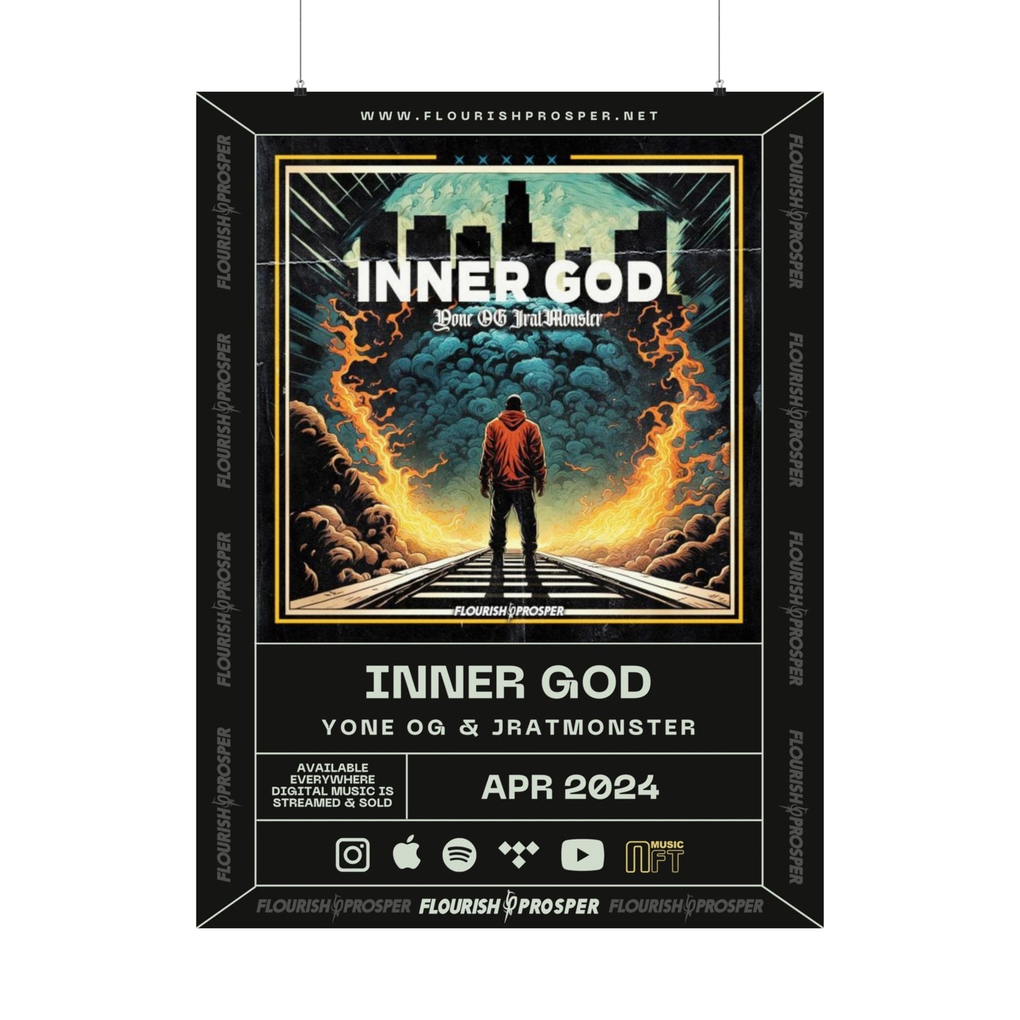 Yone OG & JratMonster "Inner God" Matte Vertical Posters