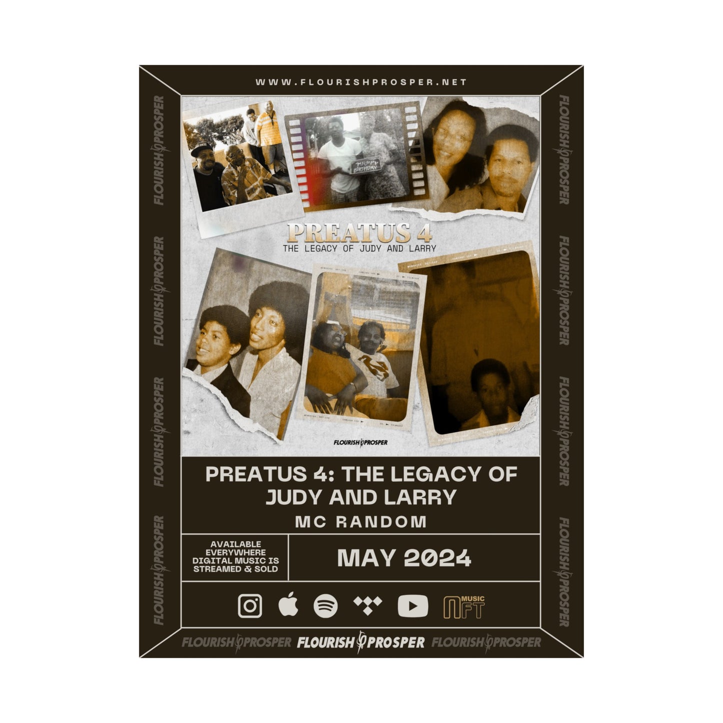 MC Random "PREATUS 4: The Legacy of Judy and Larry" Matte Vertical Posters