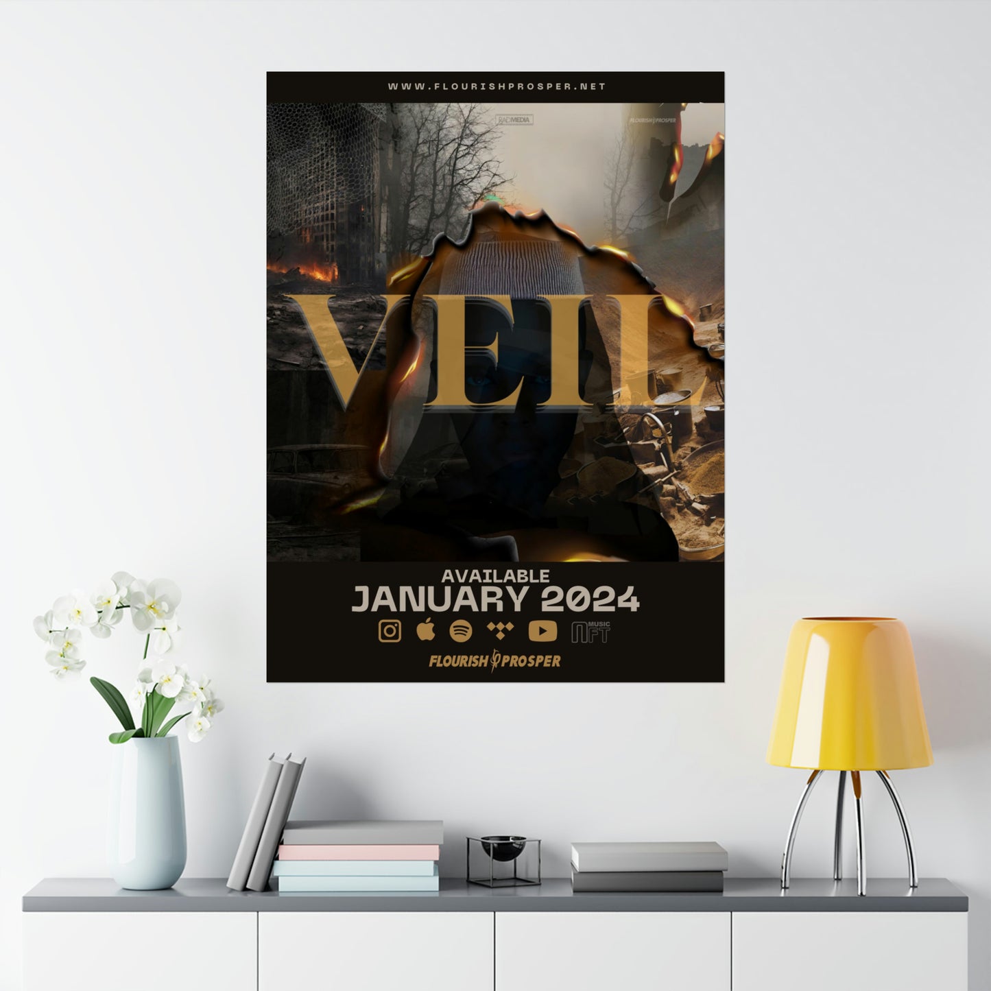 Kat Lincoln and Yone OG "Veil" Matte Vertical Posters