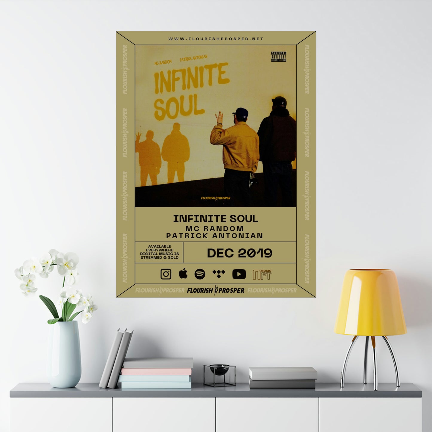 MC Random & Patrick Antonian "Infinite Soul (Infinite 8OUL)" Matte Vertical Posters