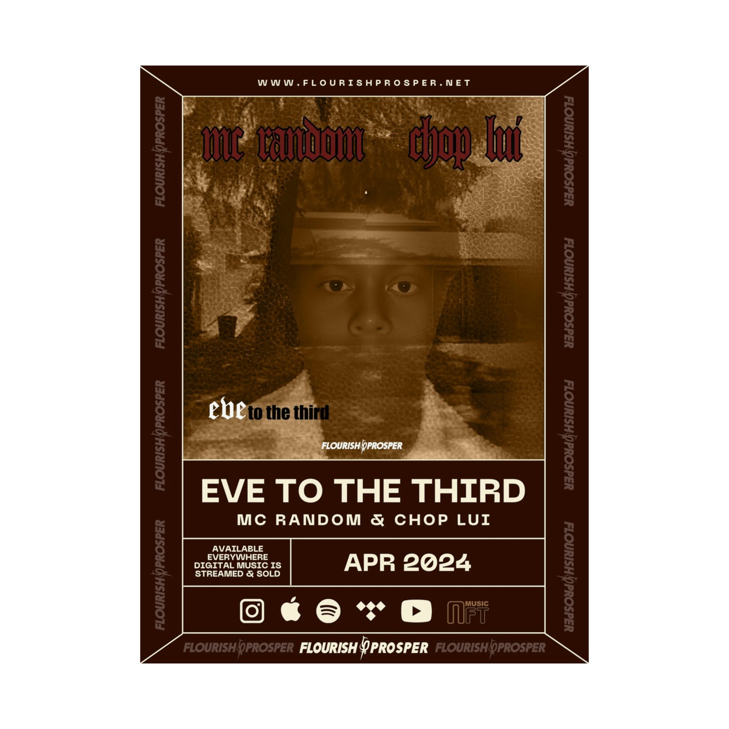MC Random & Chop Lui "Eve To The Third" Matte Vertical Posters