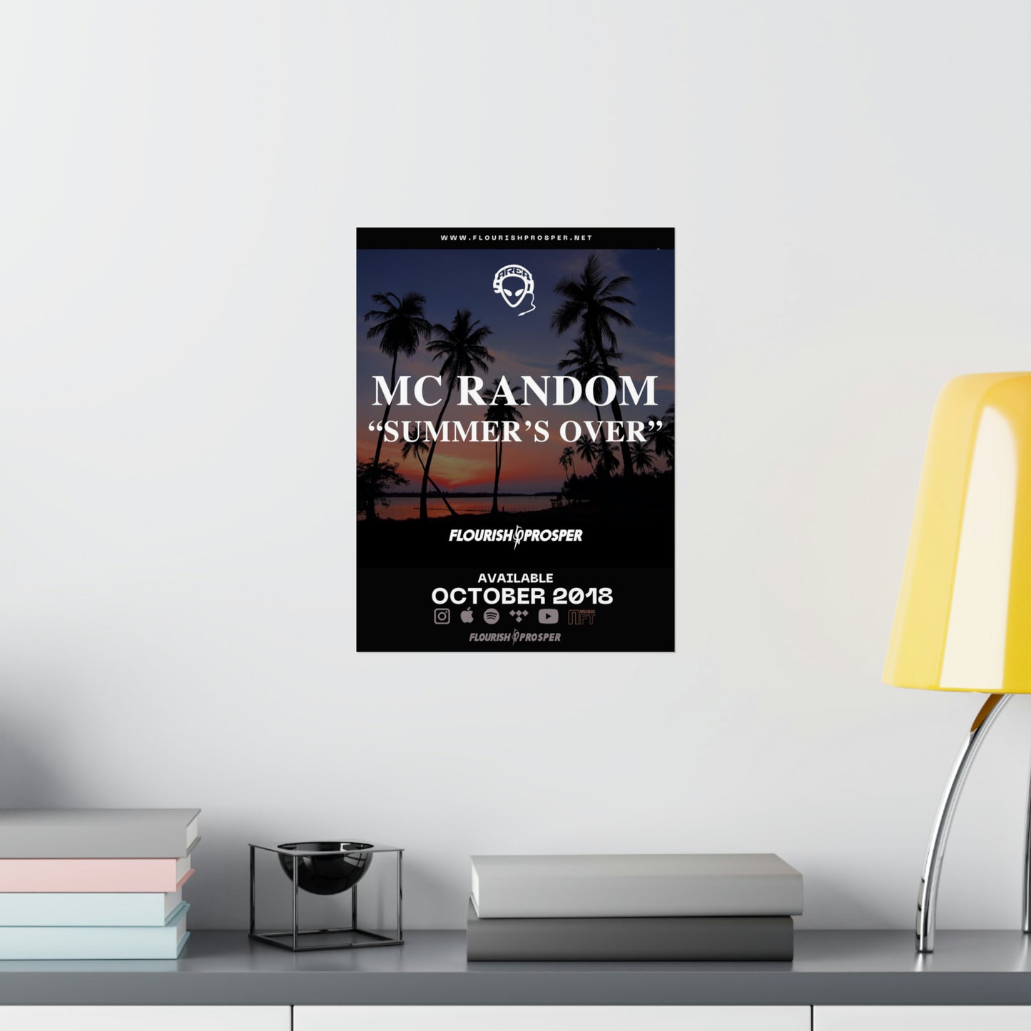 MC Random "Summer's Over" Matte Vertical Posters