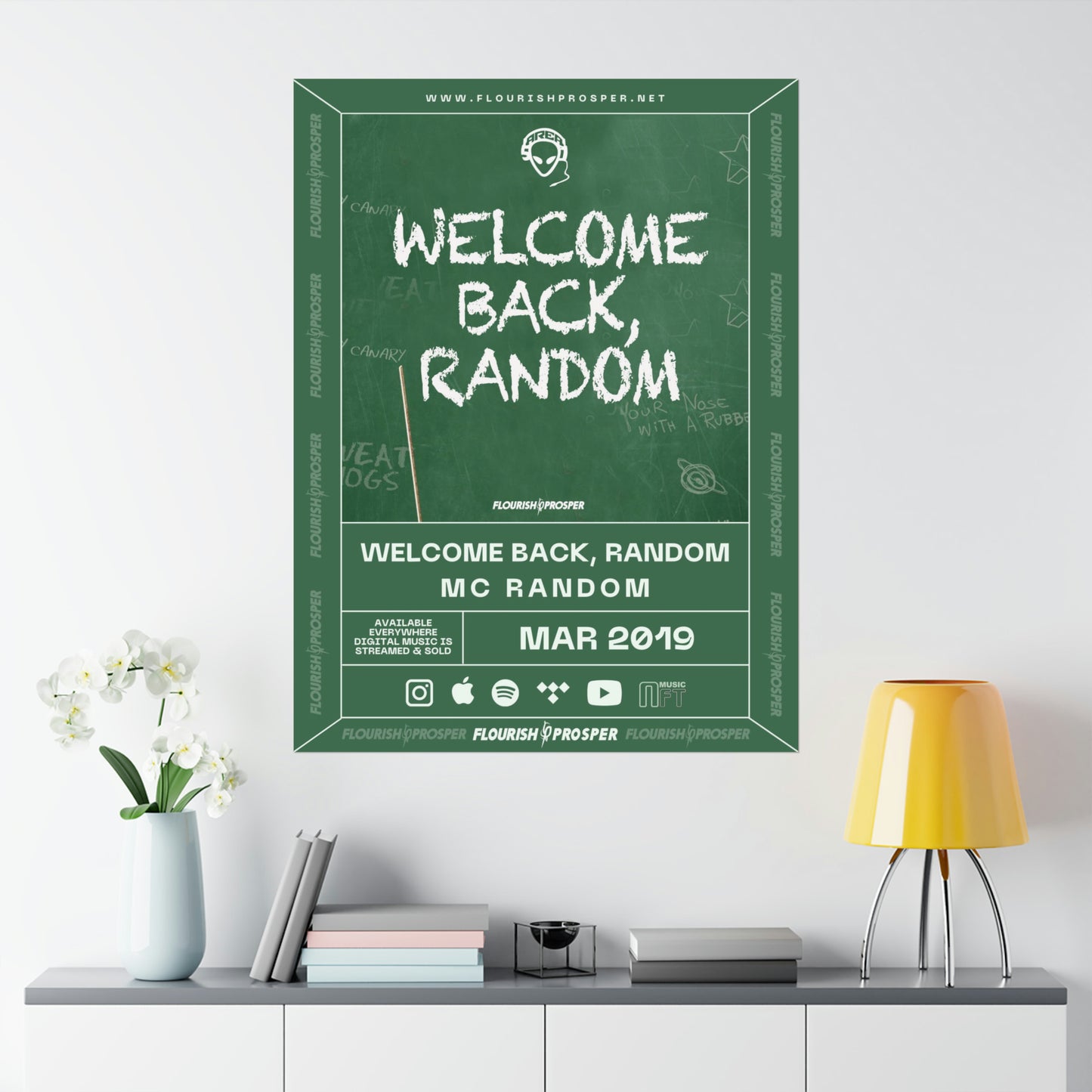 MC Random "Welcome Back, Random" Matte Vertical Posters