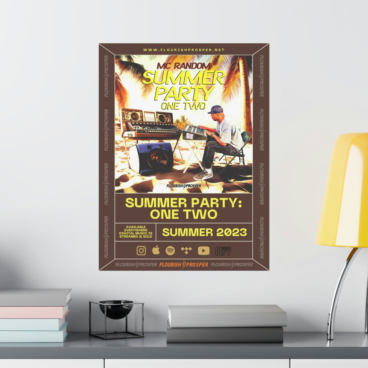 MC Random "Summer Party: One Two" Matte Vertical Posters