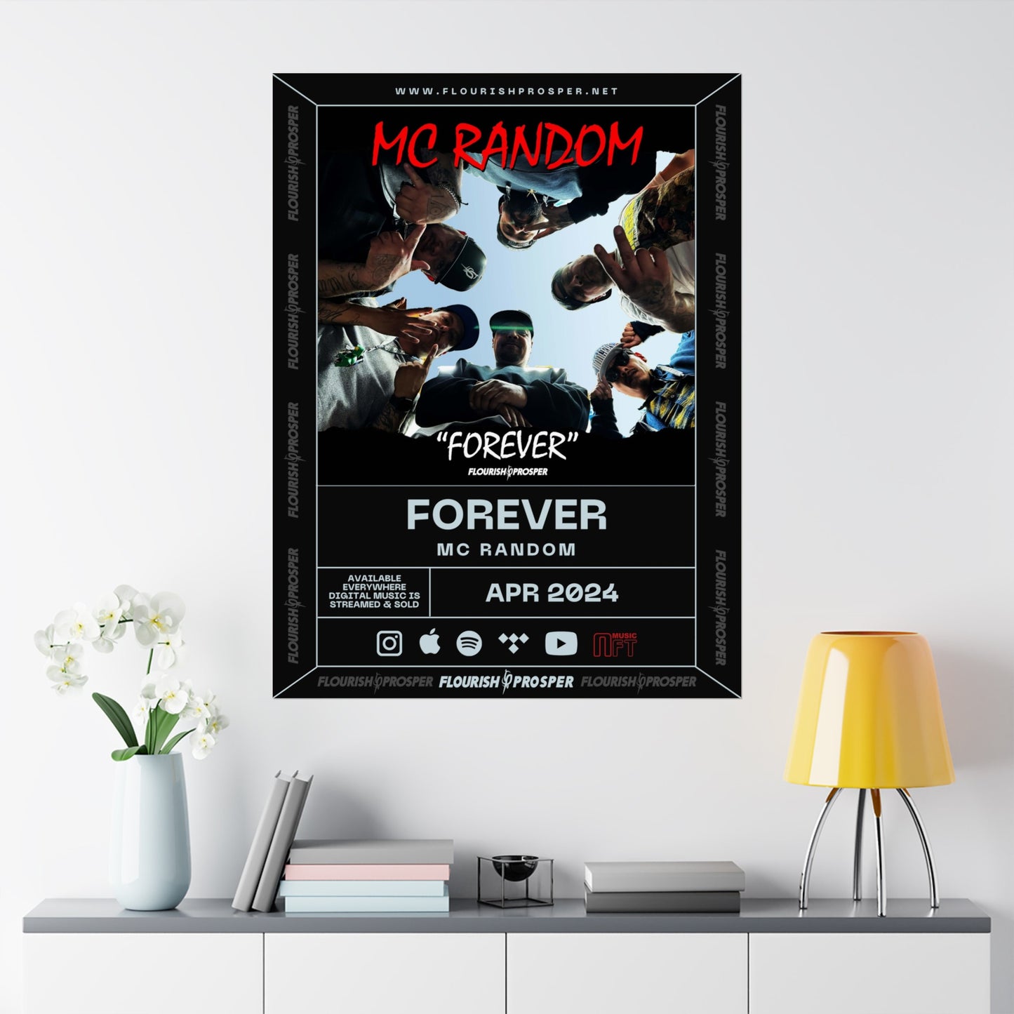 MC Random "Forever " Matte Vertical Posters