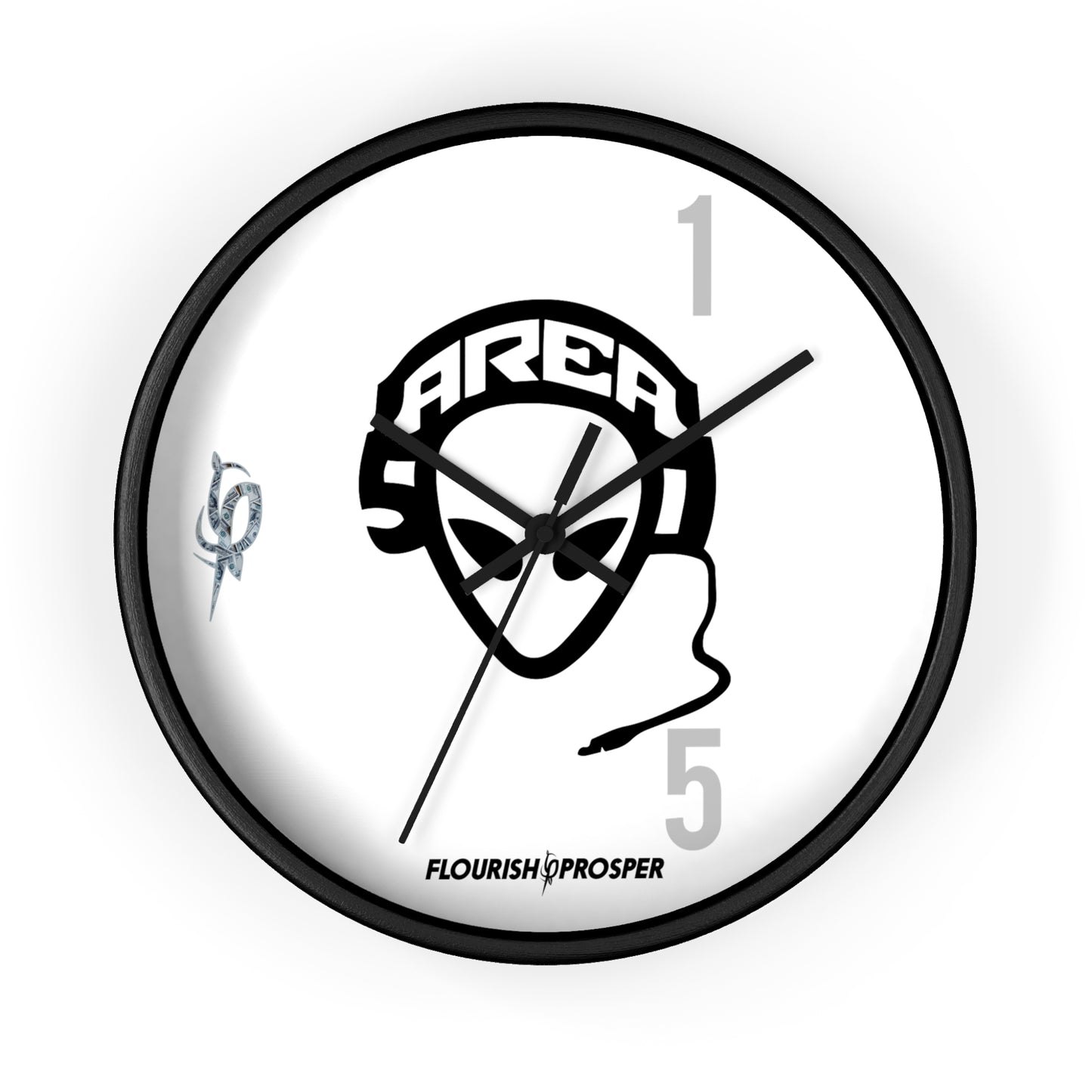 Area 51 Hip Hop Crew Minimalist Wall Clock