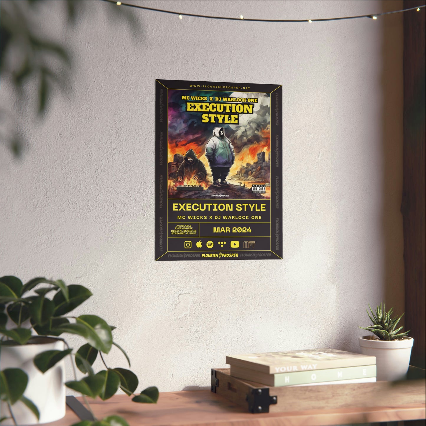 MC Wicks & DJ Warlock One "Execution Style" Matte Vertical Posters