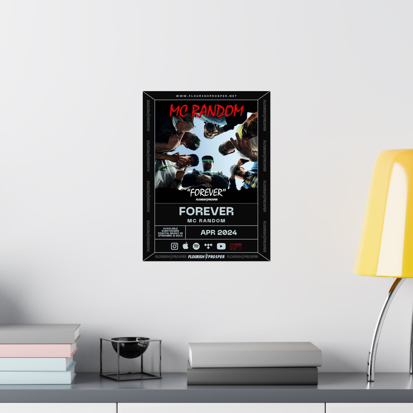 MC Random "Forever " Matte Vertical Posters