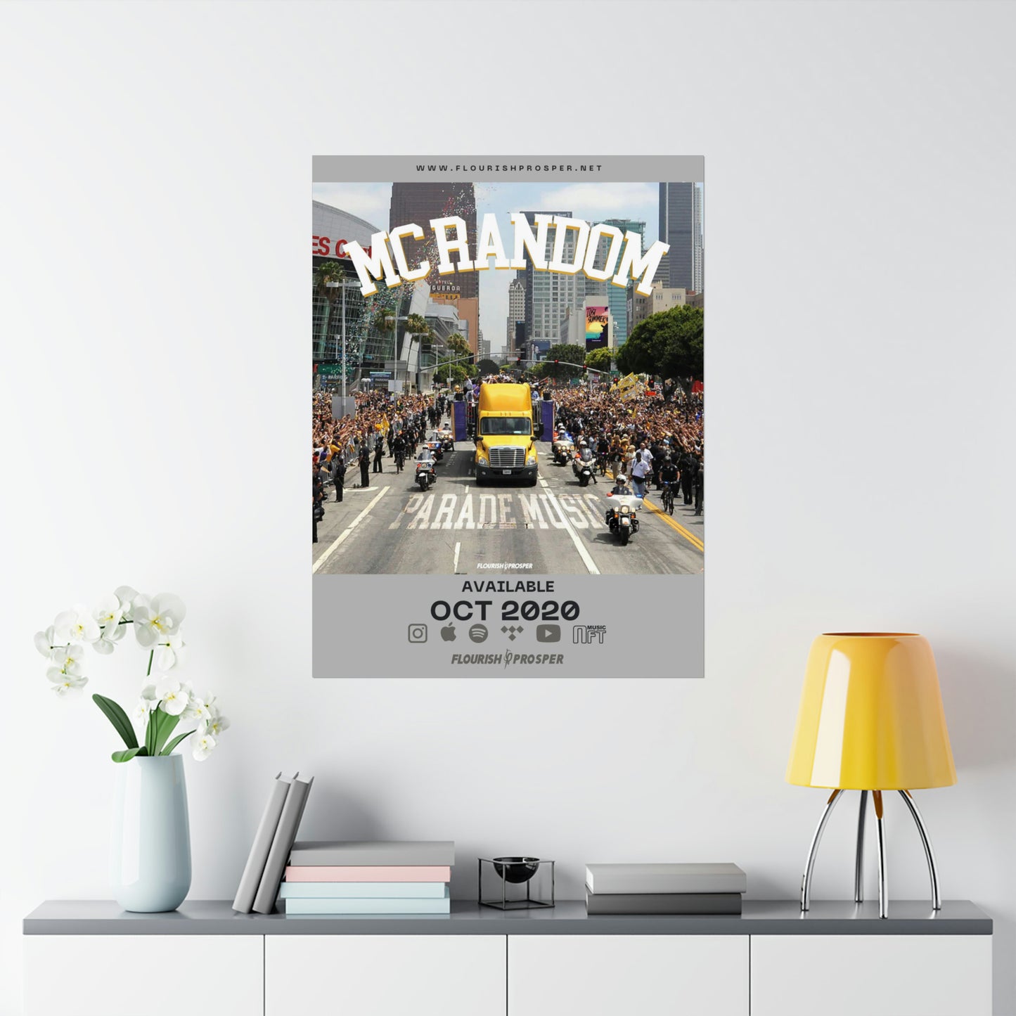 MC Random "Parade Music" Matte Vertical Posters