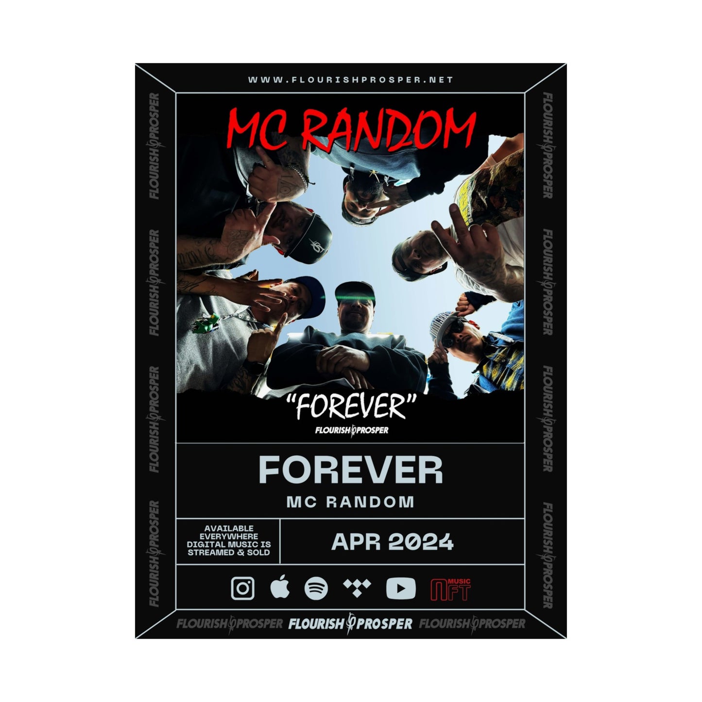 MC Random "Forever " Matte Vertical Posters