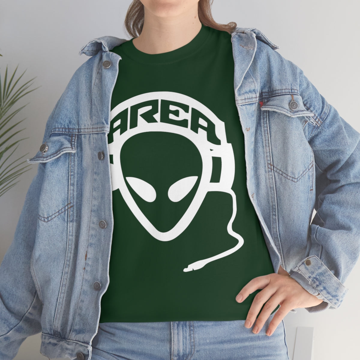 Area 51 Hip Hop Crew Logo Forest Green T Shirt
